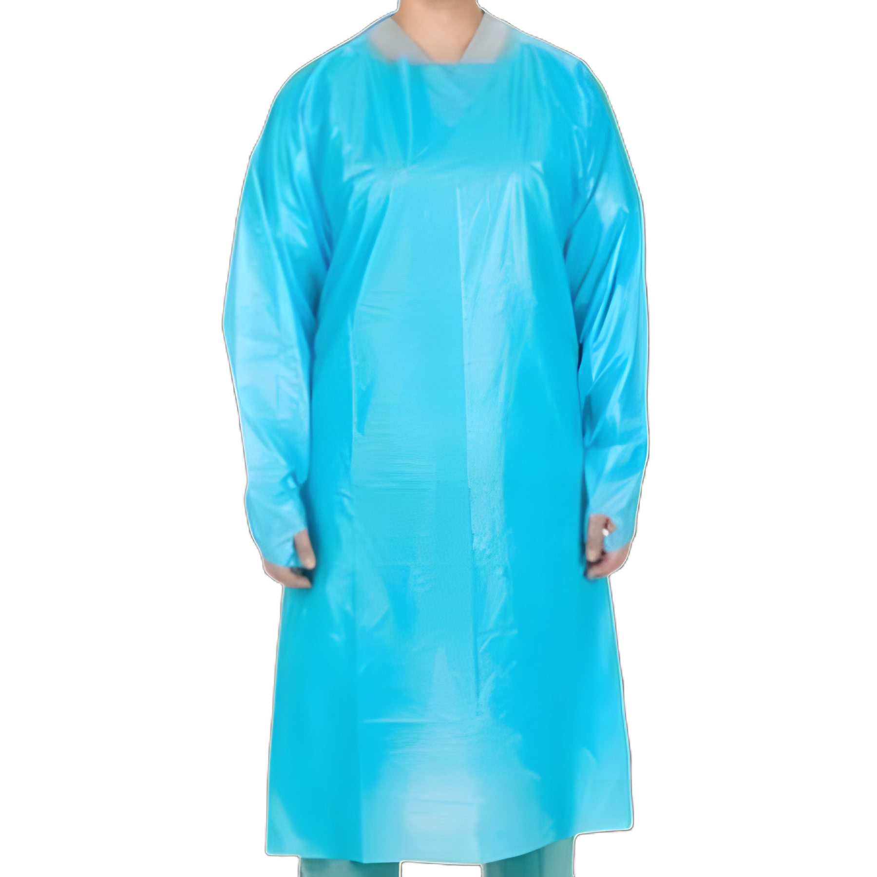 Protective Procedure Gown Cardinal Health™ One Size Fits Most Blue NonSterile Not Rated Disposable