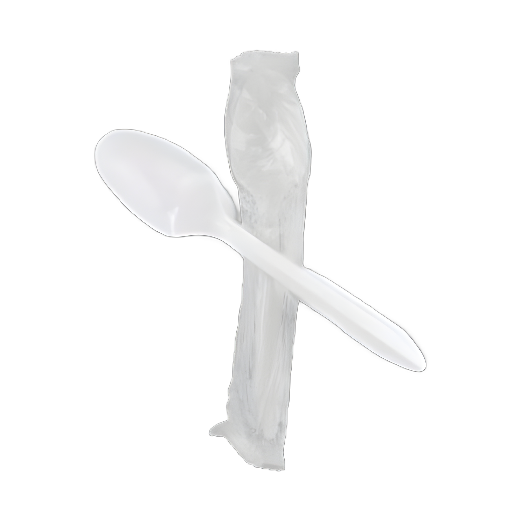 McKesson Medium Weight Polypropylene Spoons - 5.5 Inch, White, Non-Sterile, Latex-Free