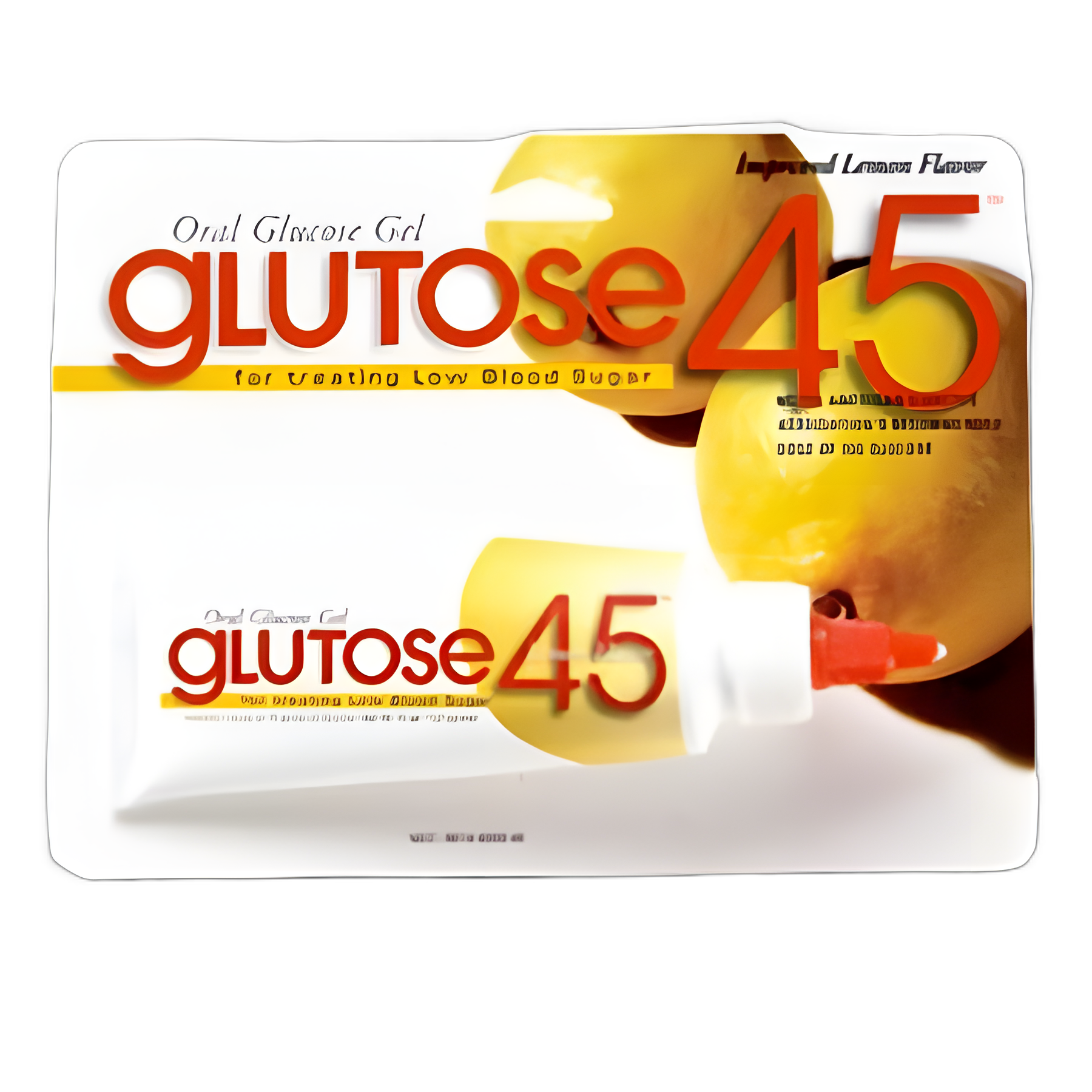 Glucose Supplement Glutose 45™ 112.5 Gram Gel Lemon Flavor