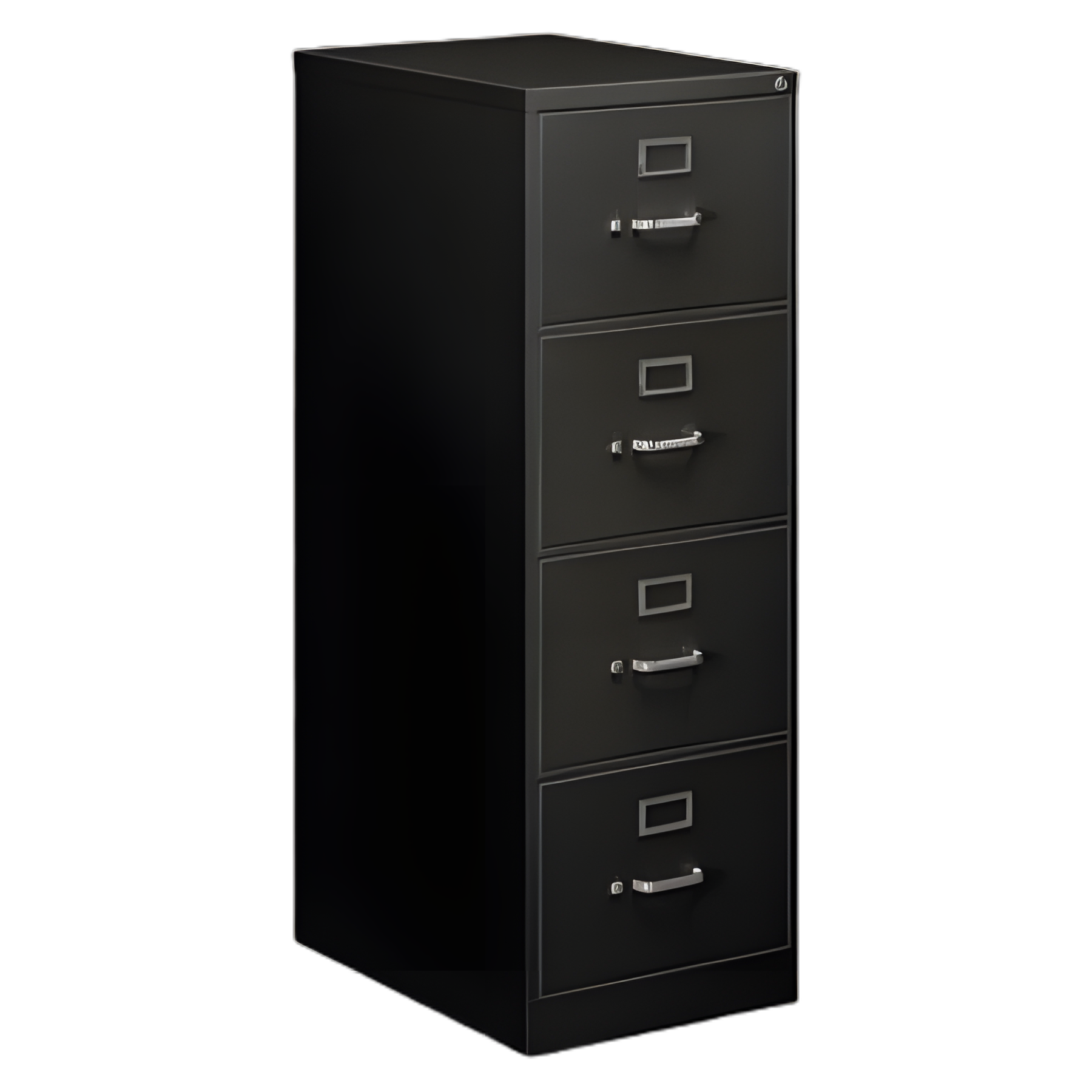 Alera® Economy Vertical Legal-Size File Cabinet, 4 Drawers, Black