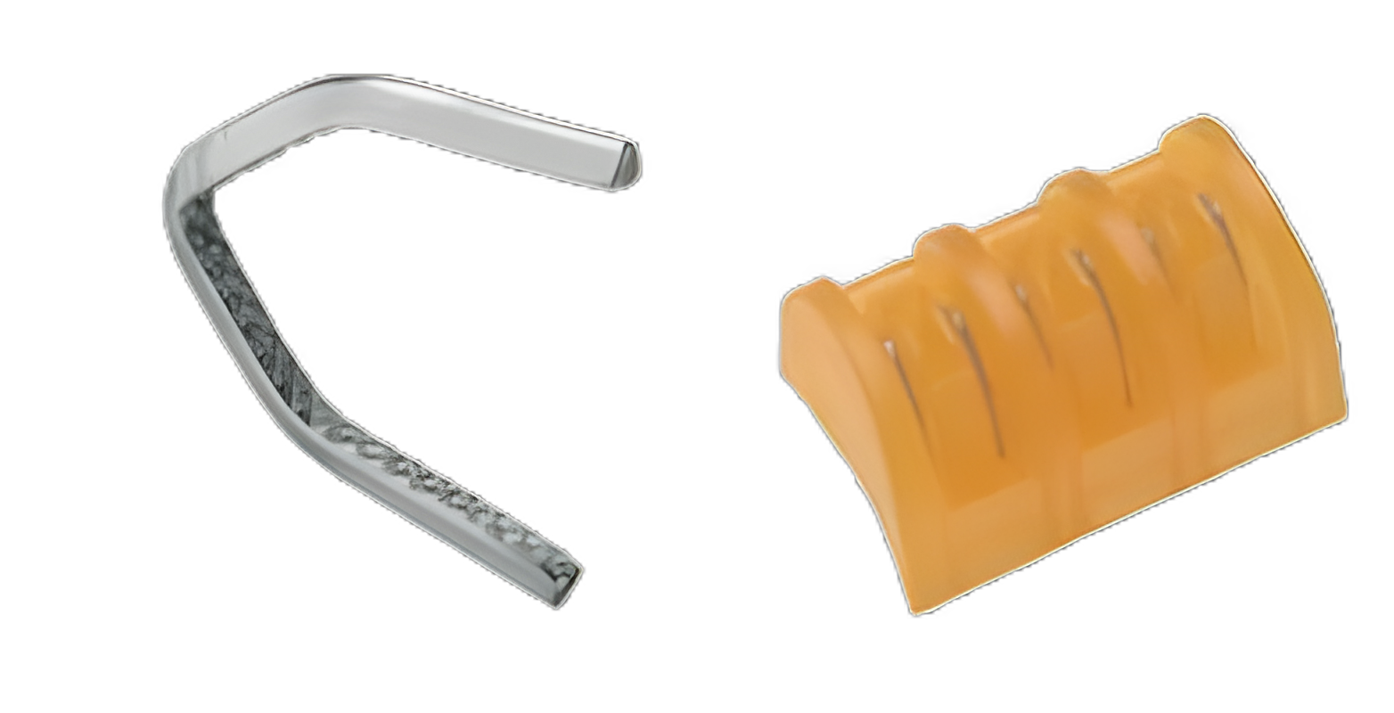 Adhesive Cartridge Style Ligating Clip SLS™ Classic Titanium Medium / Large Green Cartridge 6 Clips