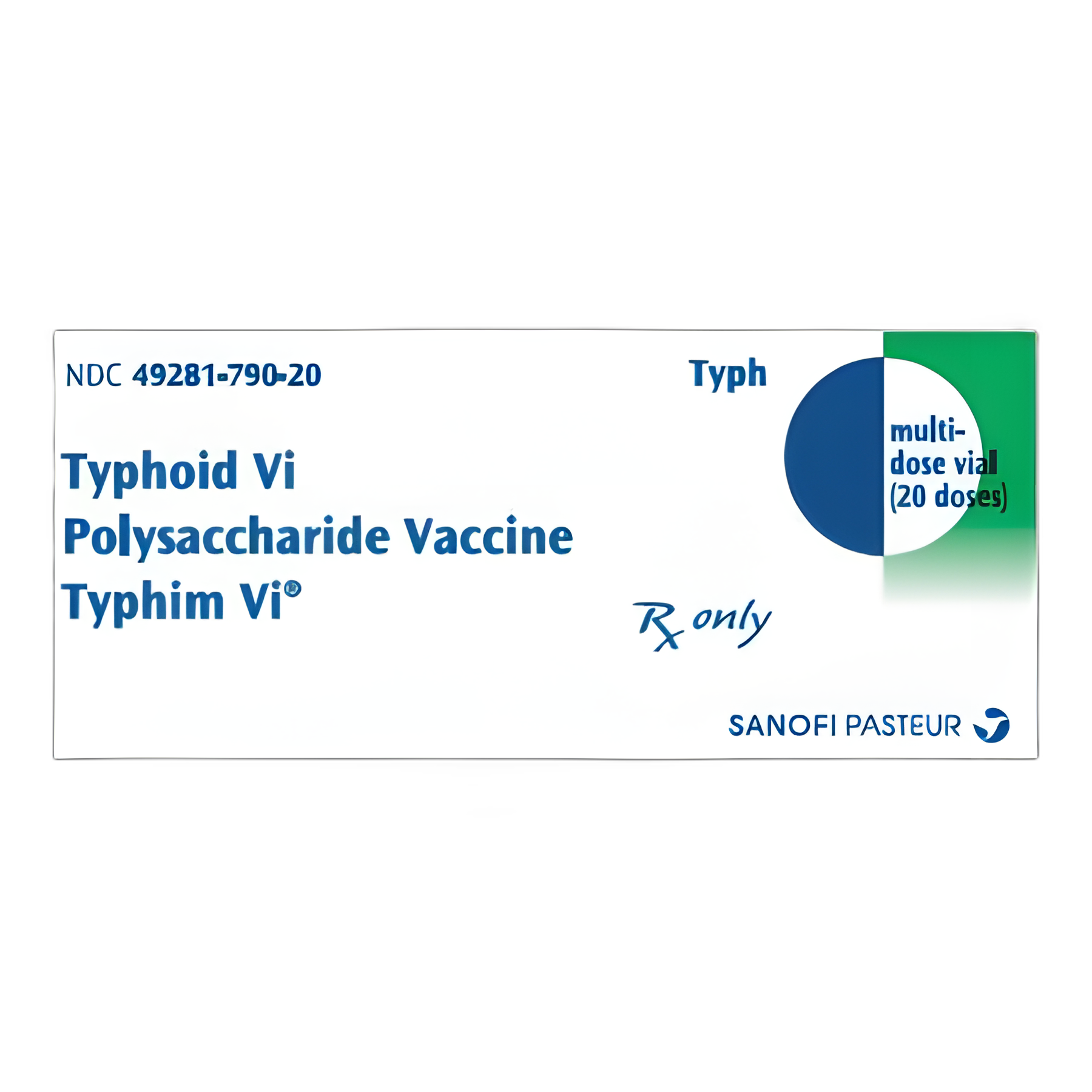 Typhim VI® Typhoid Vaccine Indicated for People 2 Years of Age and Older 25 mcg / 0.5 mL Injection Multiple-Dose Vial 10 mL 20 Doses