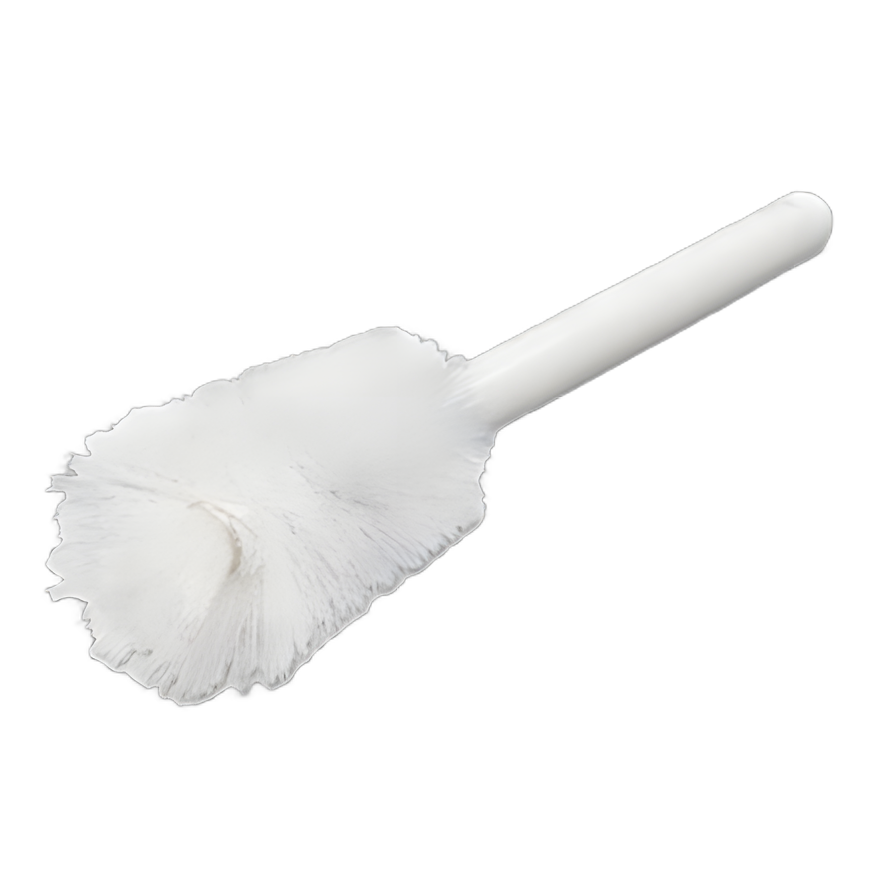 Sparta Handle Bottle Brush, Pint, White Polyester Bristles, 4.5" Brush, 7.5" White Plastic Handle