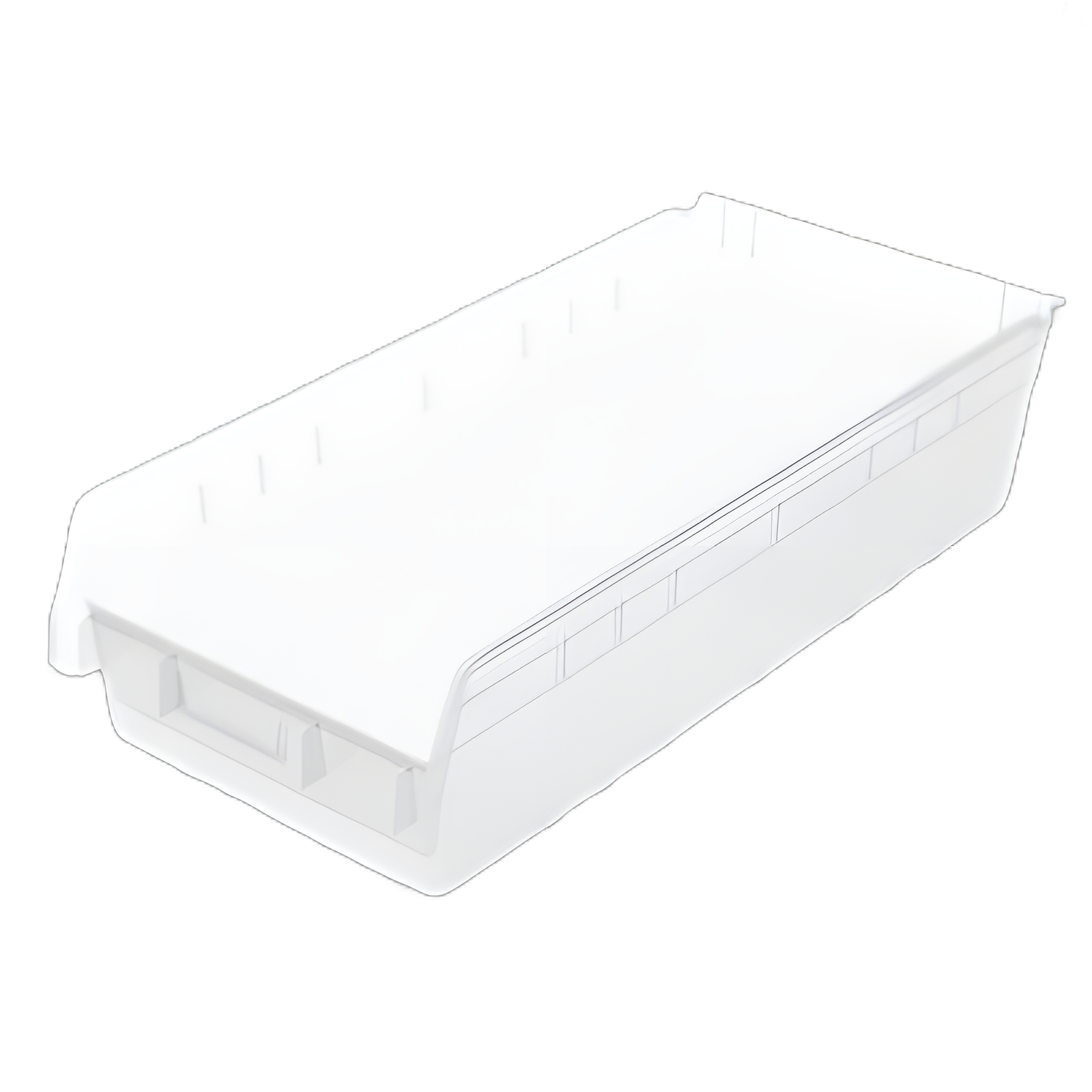 ShelfMax® Clear Plastic Storage Bin 6x11-1/8x23-5/8 Inch for Medical Supplies