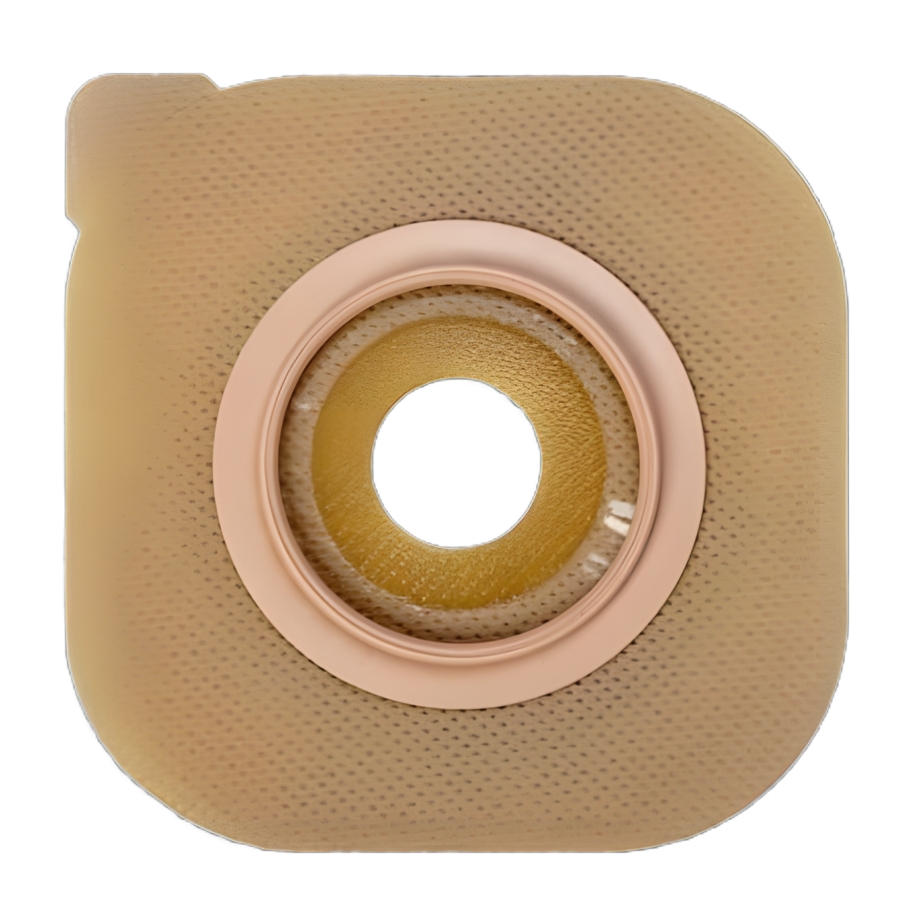Ostomy Barrier New Image™ Flat CeraPlus™ Precut, Extended Wear Without Tape 1-3/4 Inch Flange Green Code 7/8 Inch Opening
