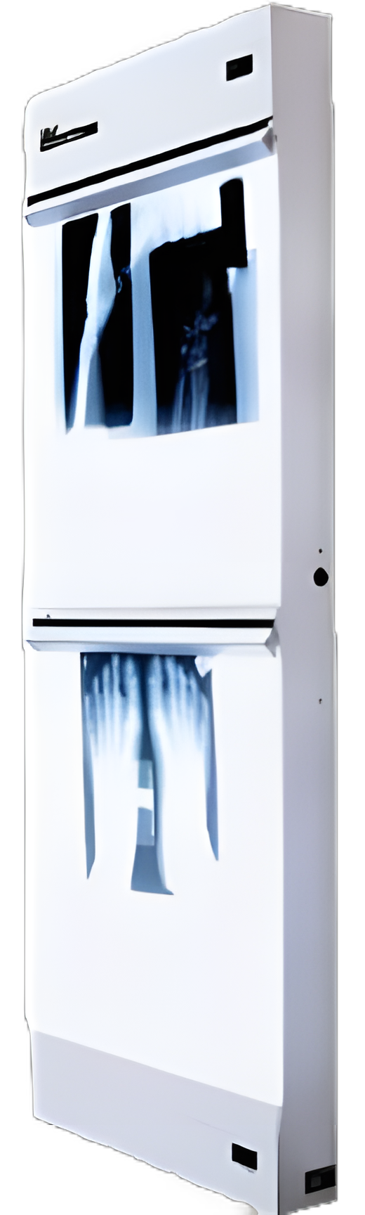 X-Ray Illuminator Trimline Basic 2 Bank 1 Tier 2 Lamp 15 W Wall Mount 3-1/4 X 22 X 28 Inch White Two, 14 X 17 Inch Film