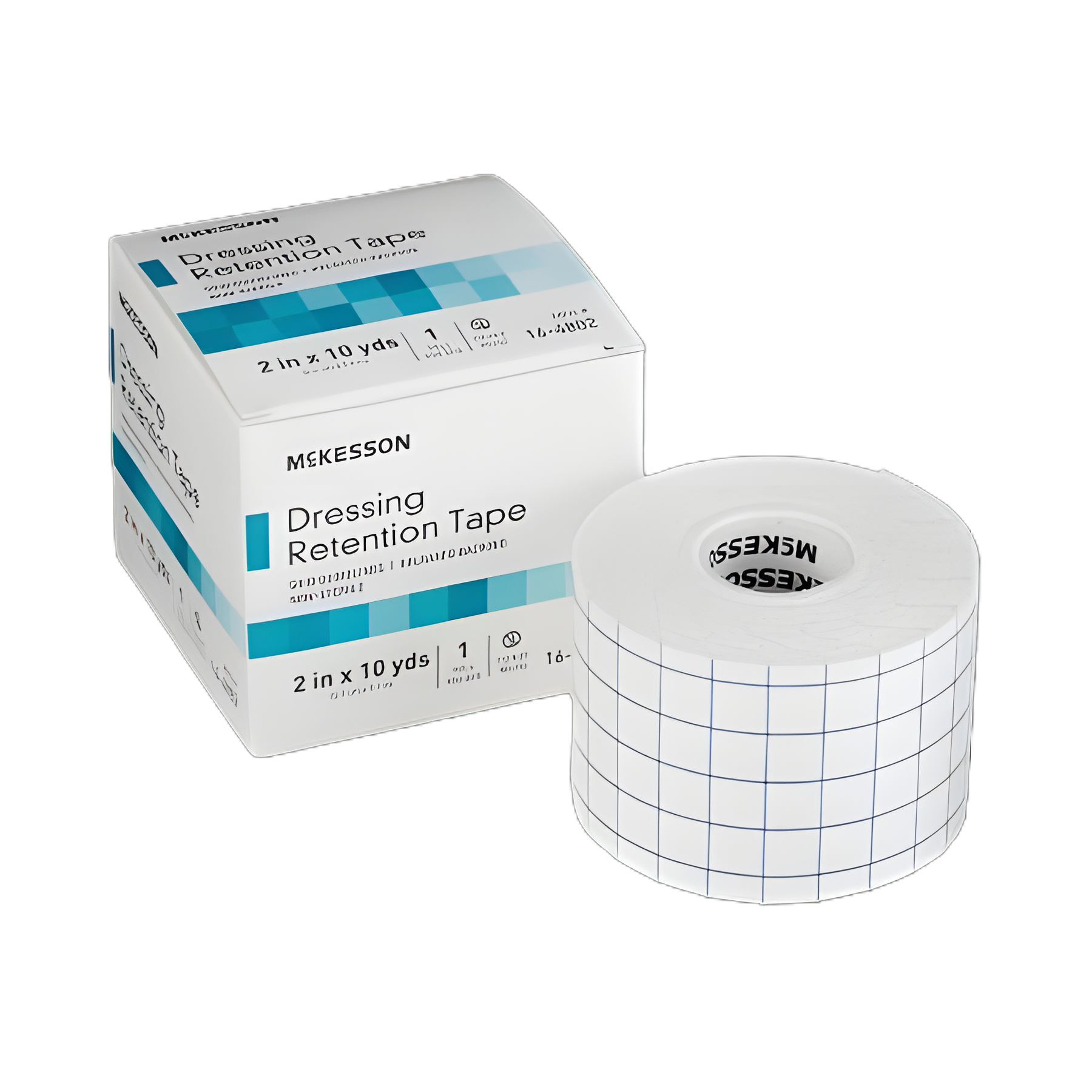 McKesson Water-Resistant Dressing Retention Tape 2 Inch X 10 Yard - Non-Sterile, Nonwoven with Printed Release Paper Liner