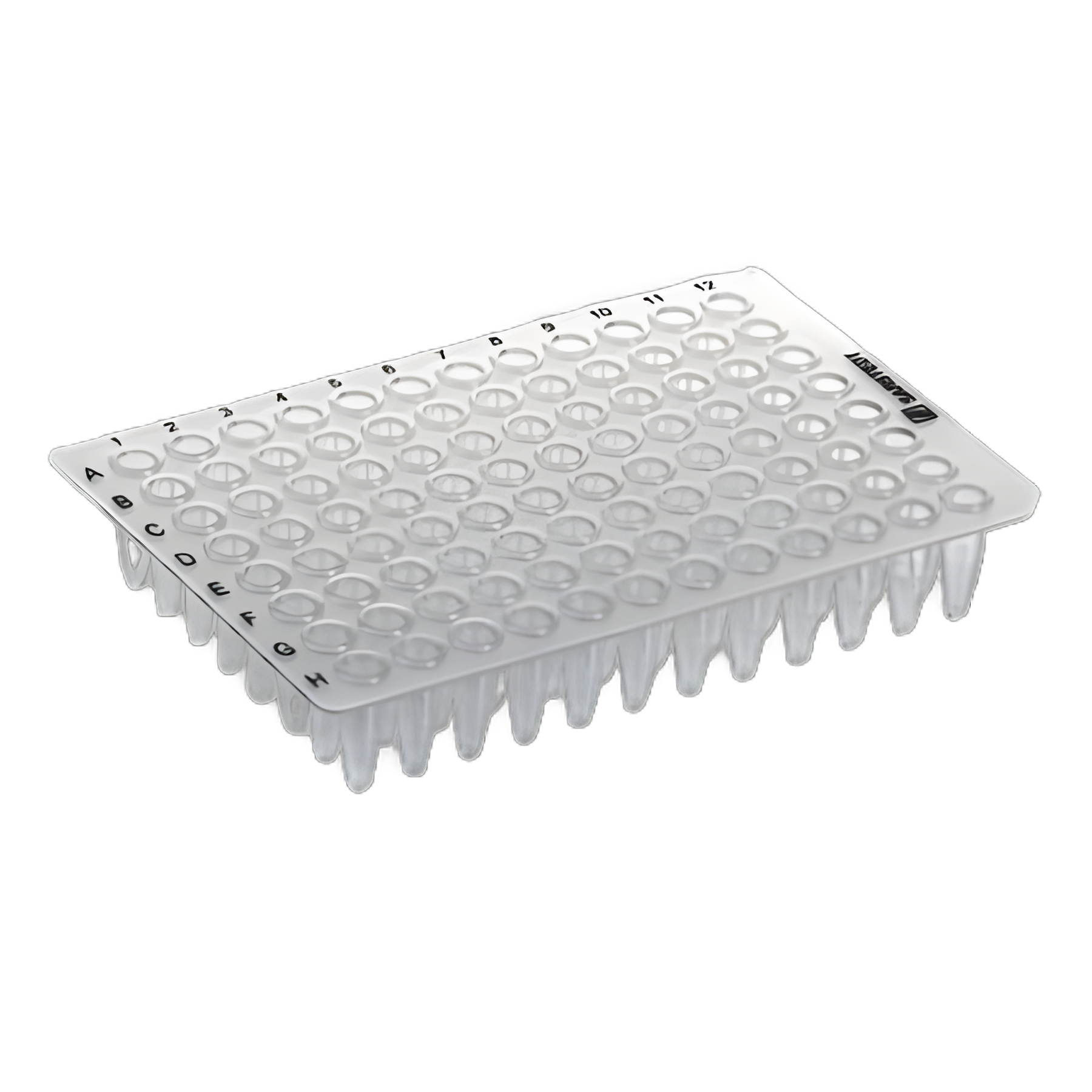 96-Well PCR Plate Conical Bottom 200 µL Transparent NonSterile