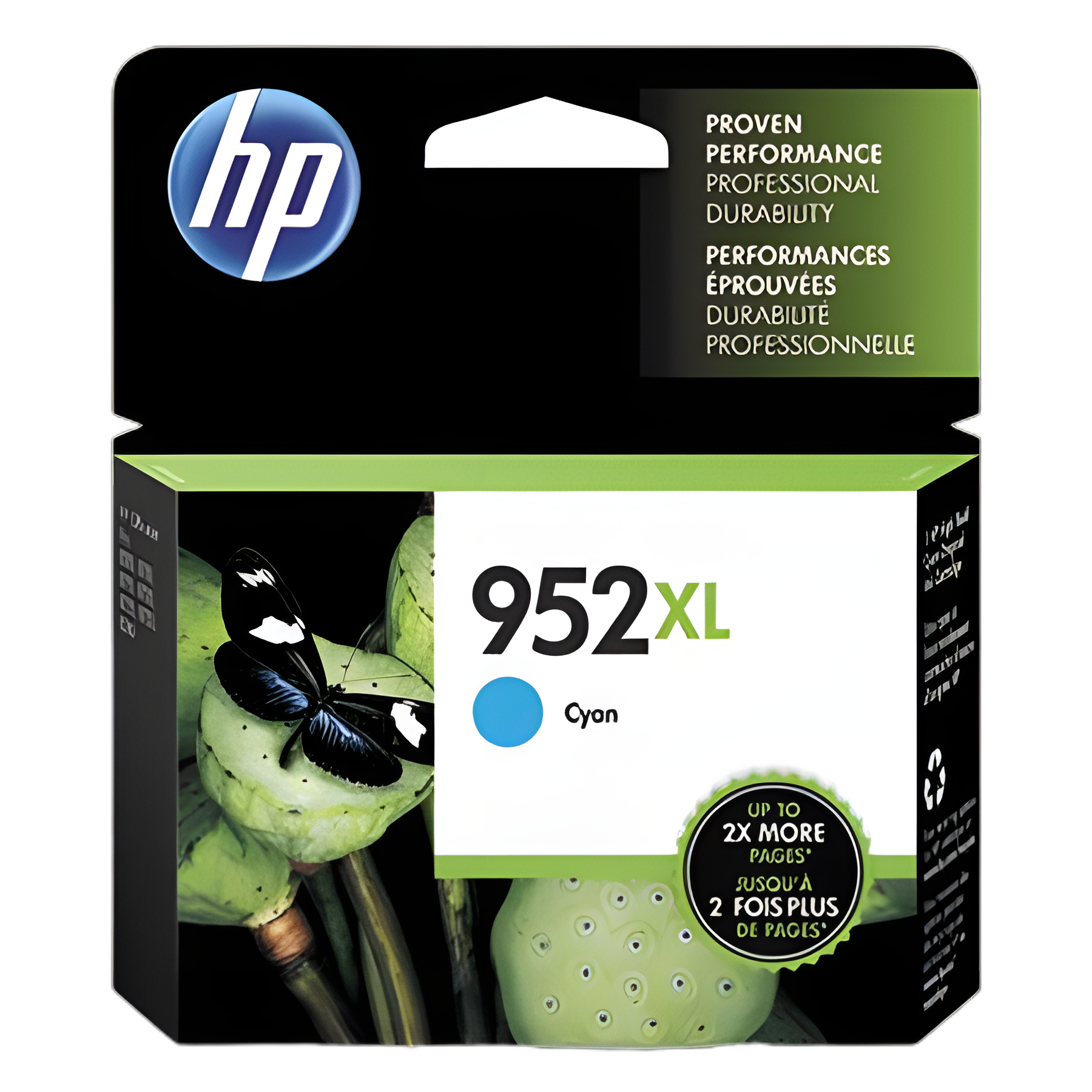 HP 952XL High-Yield Cyan Original Ink Cartridge (L0S61AN) for Professional Medical Document Printing