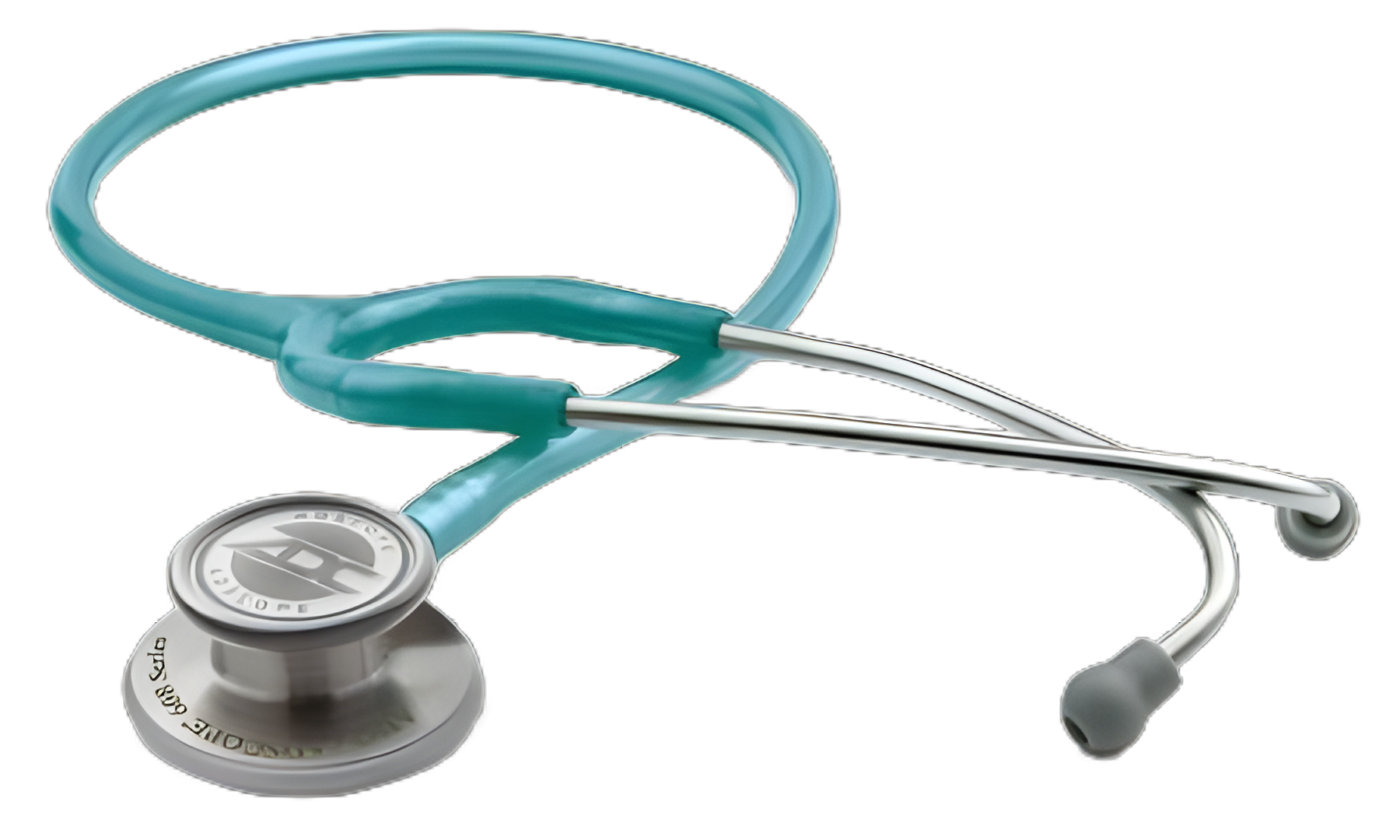 Adscope 608 Clinician Stethoscope in Caribbean Blue with Convertible Chestpiece, 22 Inch