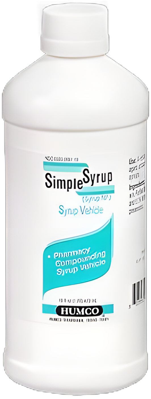 Medication Flavoring Syrup Simple Syrup 16 oz. Sweet Flavor