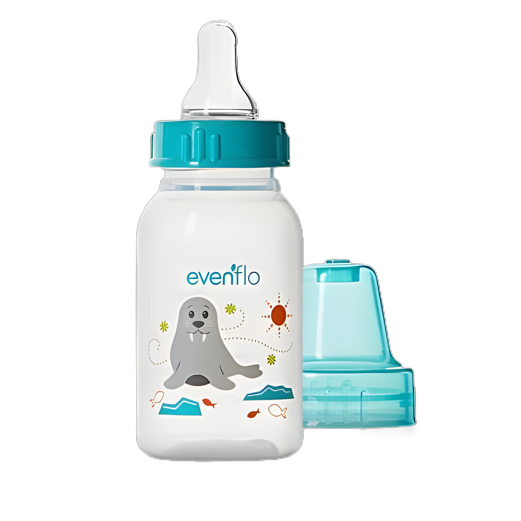 Evenflo Classic Prints 4 oz Polypropylene Baby Bottle with Silicone Nipple