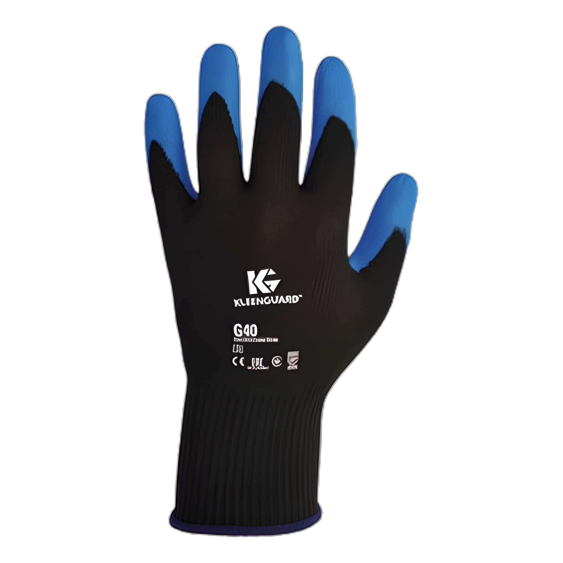 G40 Foam Nitrile Coated Gloves, 230 mm Length, Medium/Size 8, Blue, 12 Pairs