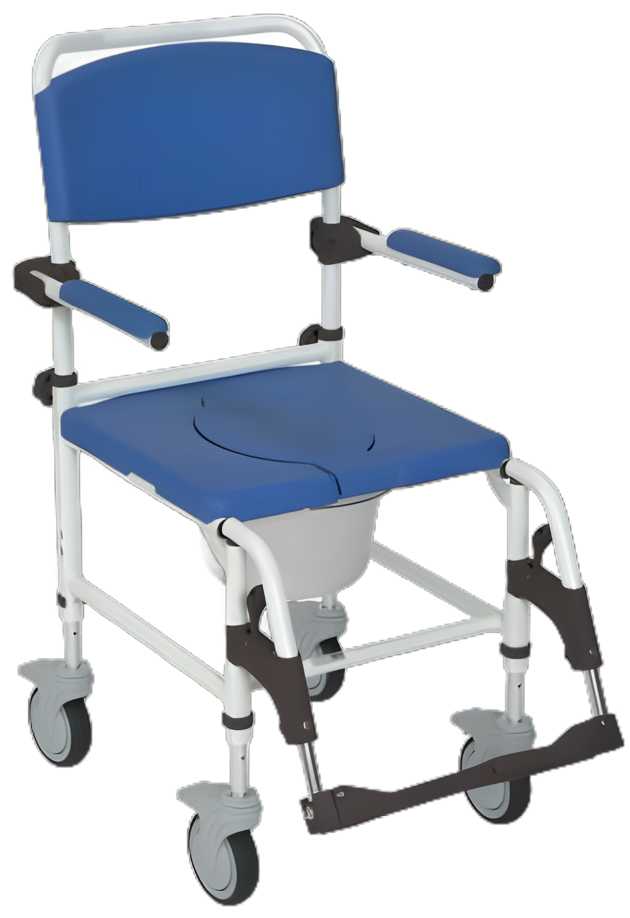 Drive™ 3-in-1 Commode/Shower Chair with Padded Flip-Back Arms and Aluminum Frame