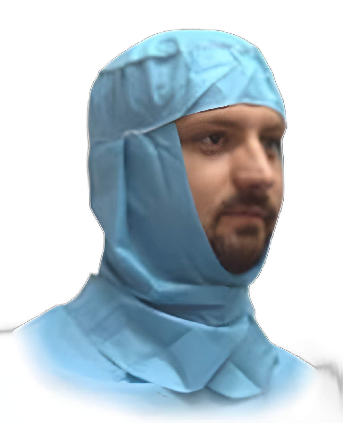Surgical Hood One Size Fits Most Blue Pull On Closure
