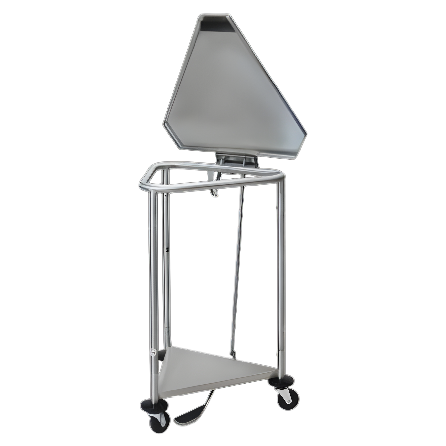 Hamper Stand Space Saver General Purpose Triangular Opening Foot Pedal