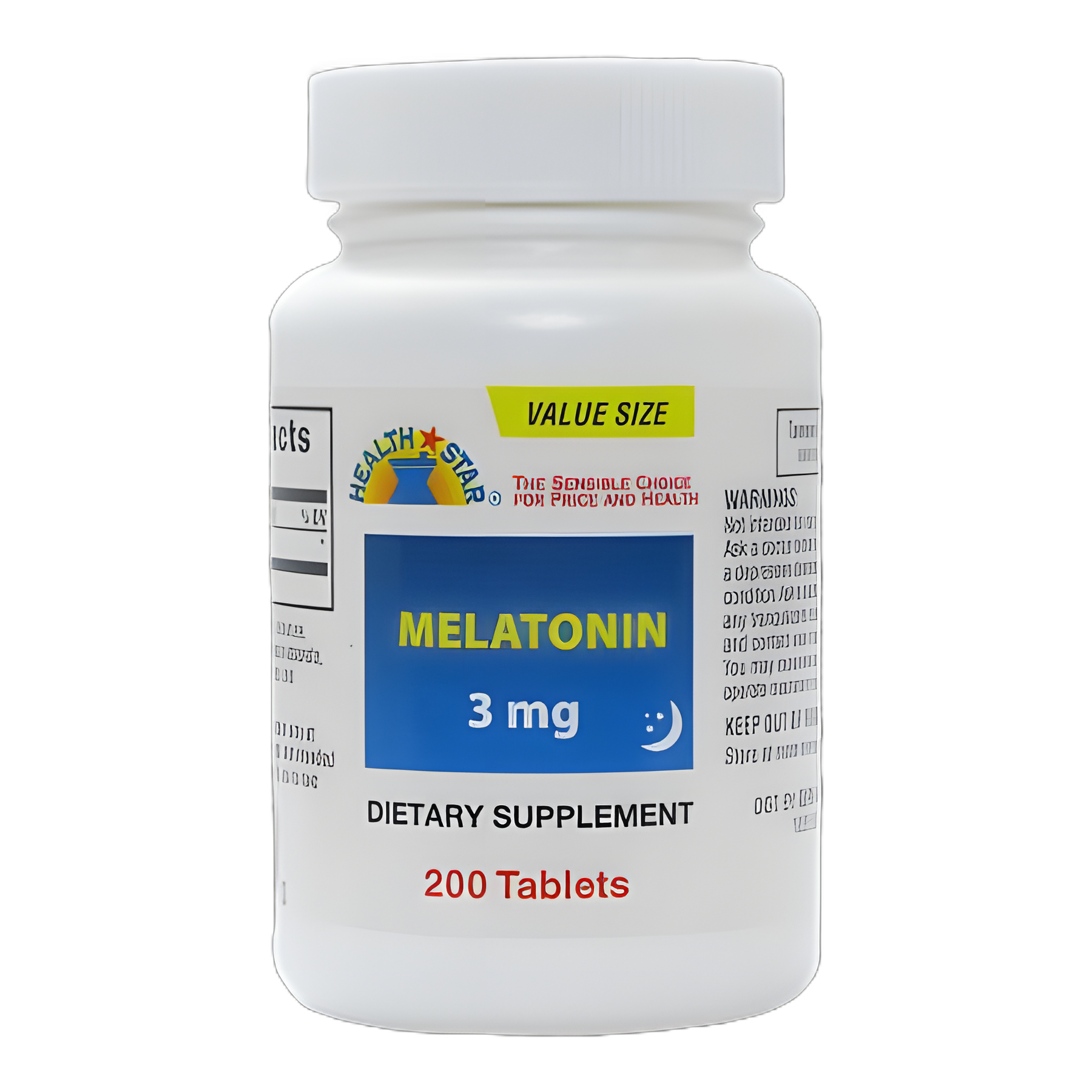 Geri-Care Natural Sleep Aid, 3mg Melatonin Tablets - 200 Count