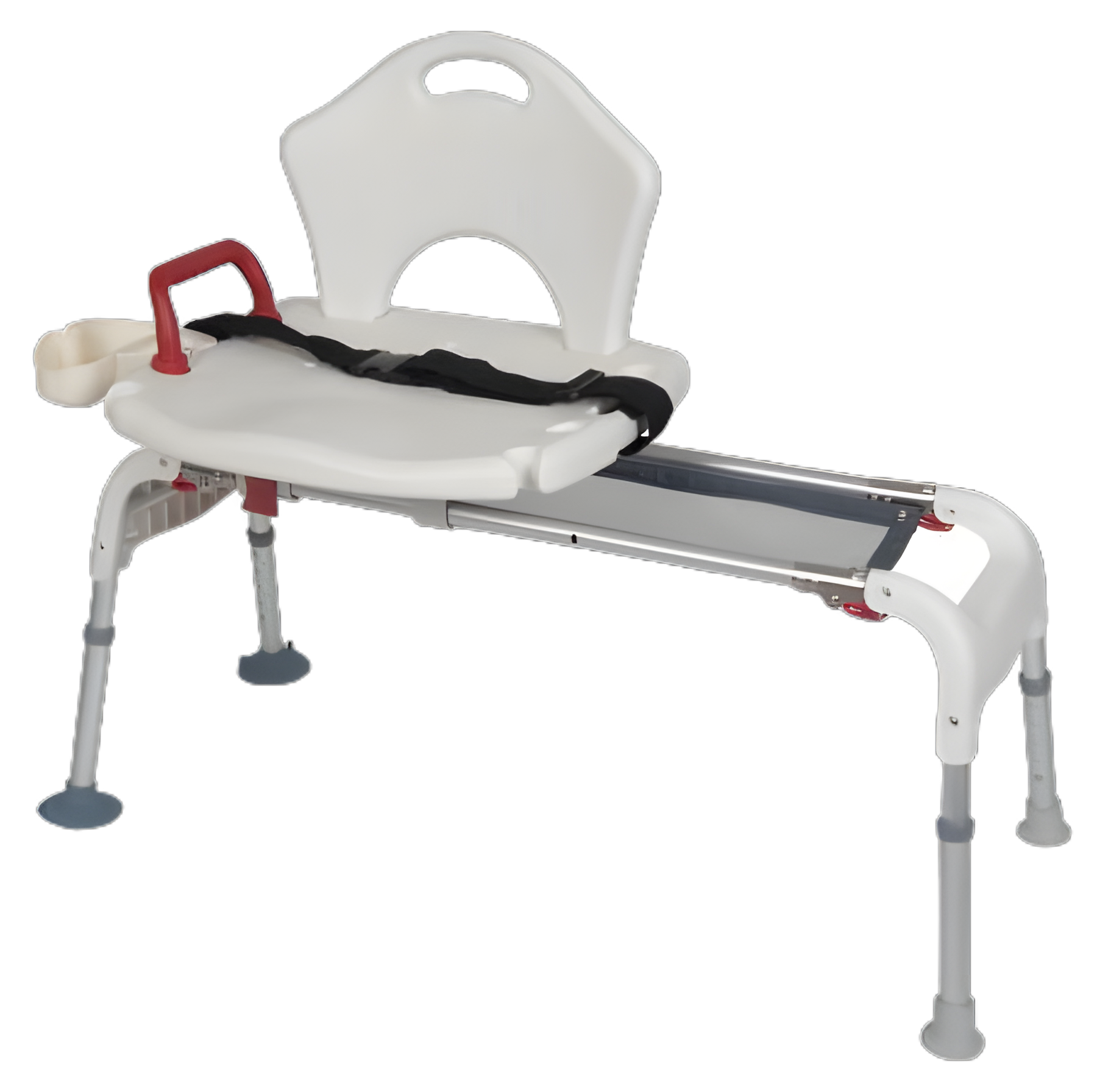 Drive™ Bath Transfer Bench with Fixed Handle, Adjustable Seat Height 21"-25", 300 lbs. Capacity