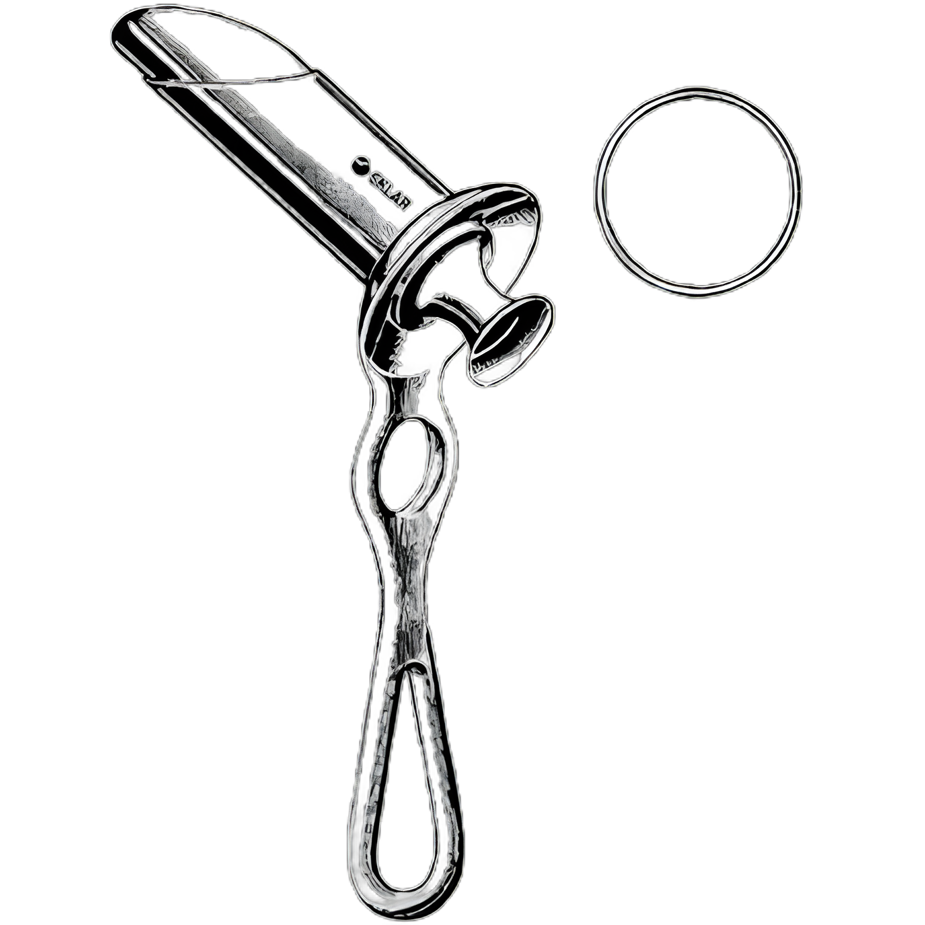 Anoscope Stainless Steel 17 mm Diameter Hirschman Style Without Light Silver - 80-2689