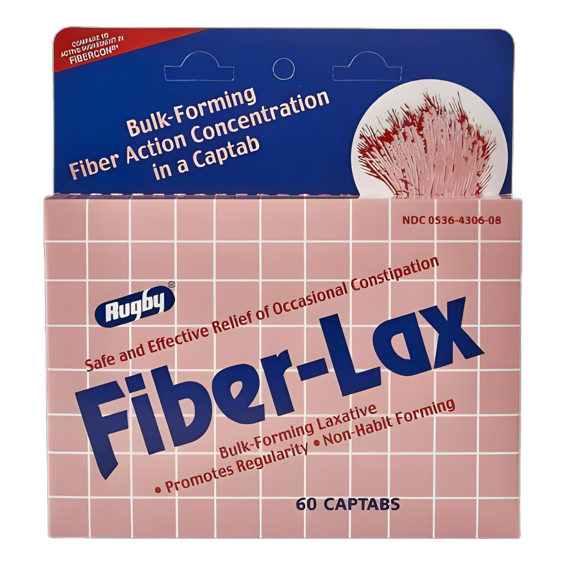 Laxative Fiber-Lax Tablet 60 per Bottle 500 mg Strength Calcium Polycarbophil