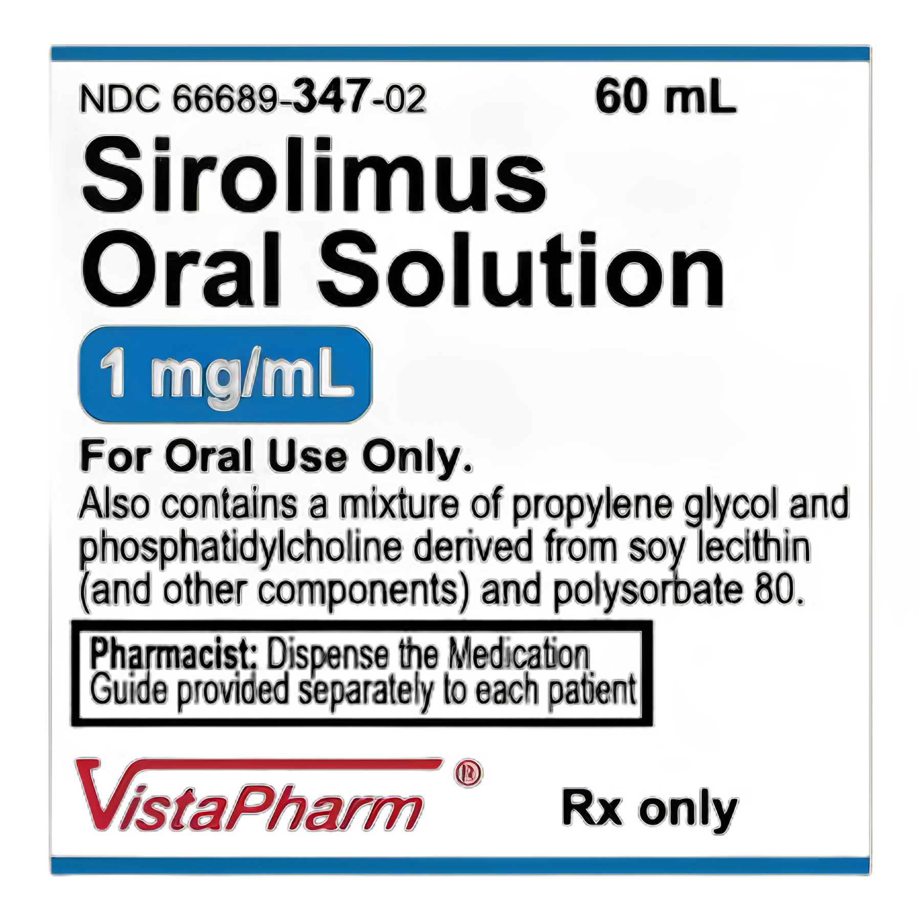 Sirolimus 1 mg/mL Oral Solution - Immunosuppressive Therapy - Vista Pharma