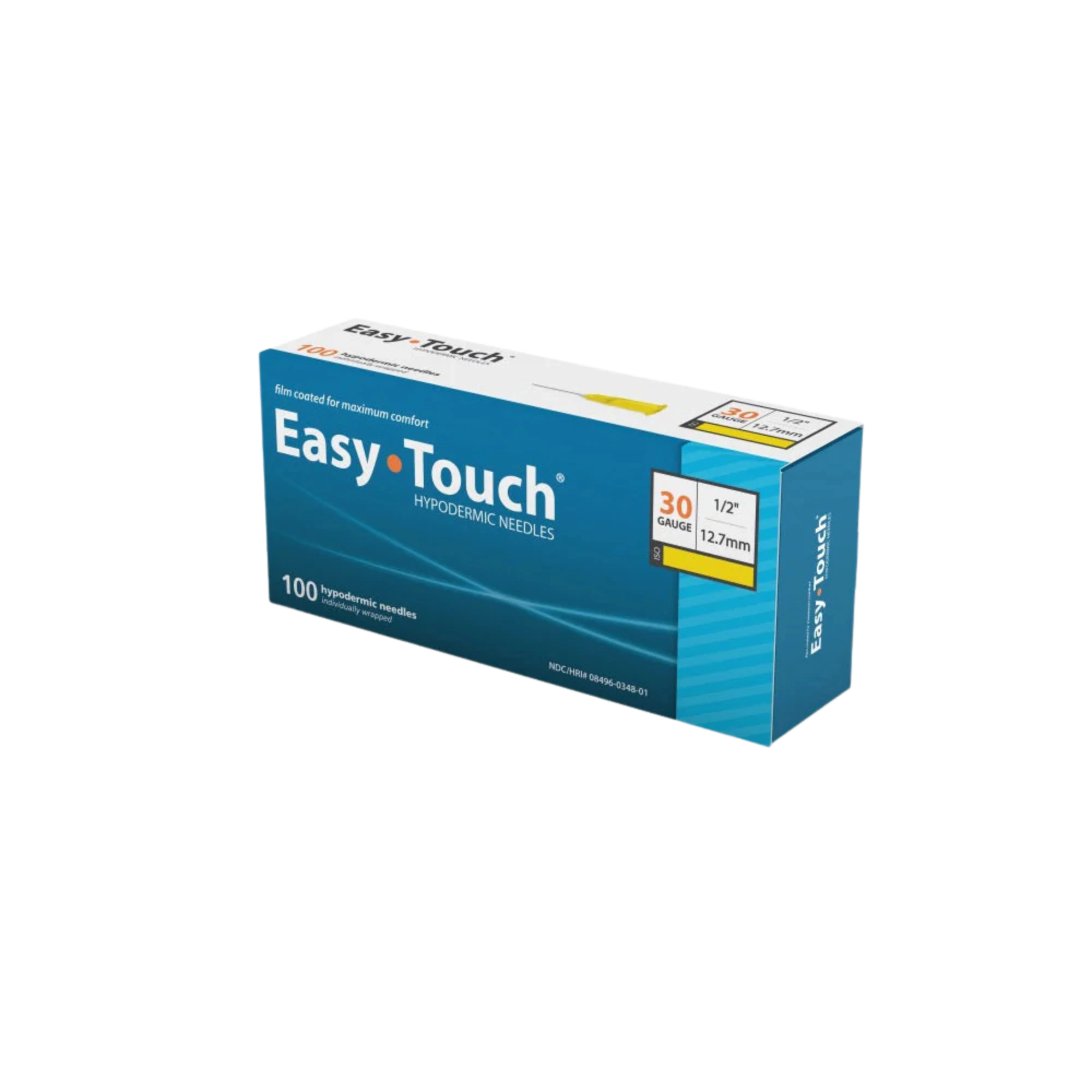 EasyTouch® 30 Gauge 1/2 Inch Length Hypodermic Needle