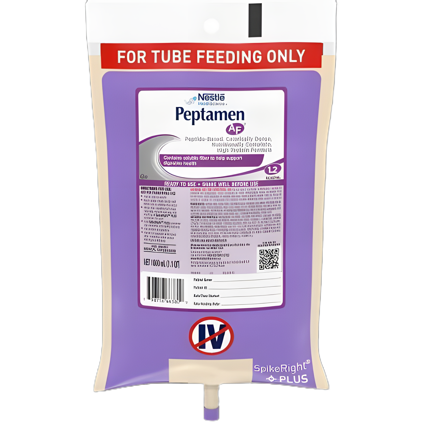Tube Feeding Formula Peptamen AF® Unflavored Liquid 1000 mL Ready to Hang Prefilled Container