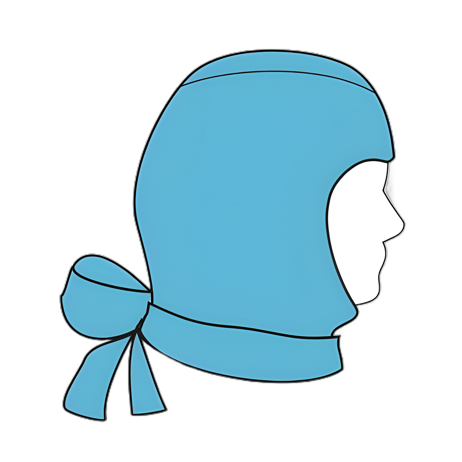 Surgical Hood One Size Fits Most Blue Tie Closure - 69110