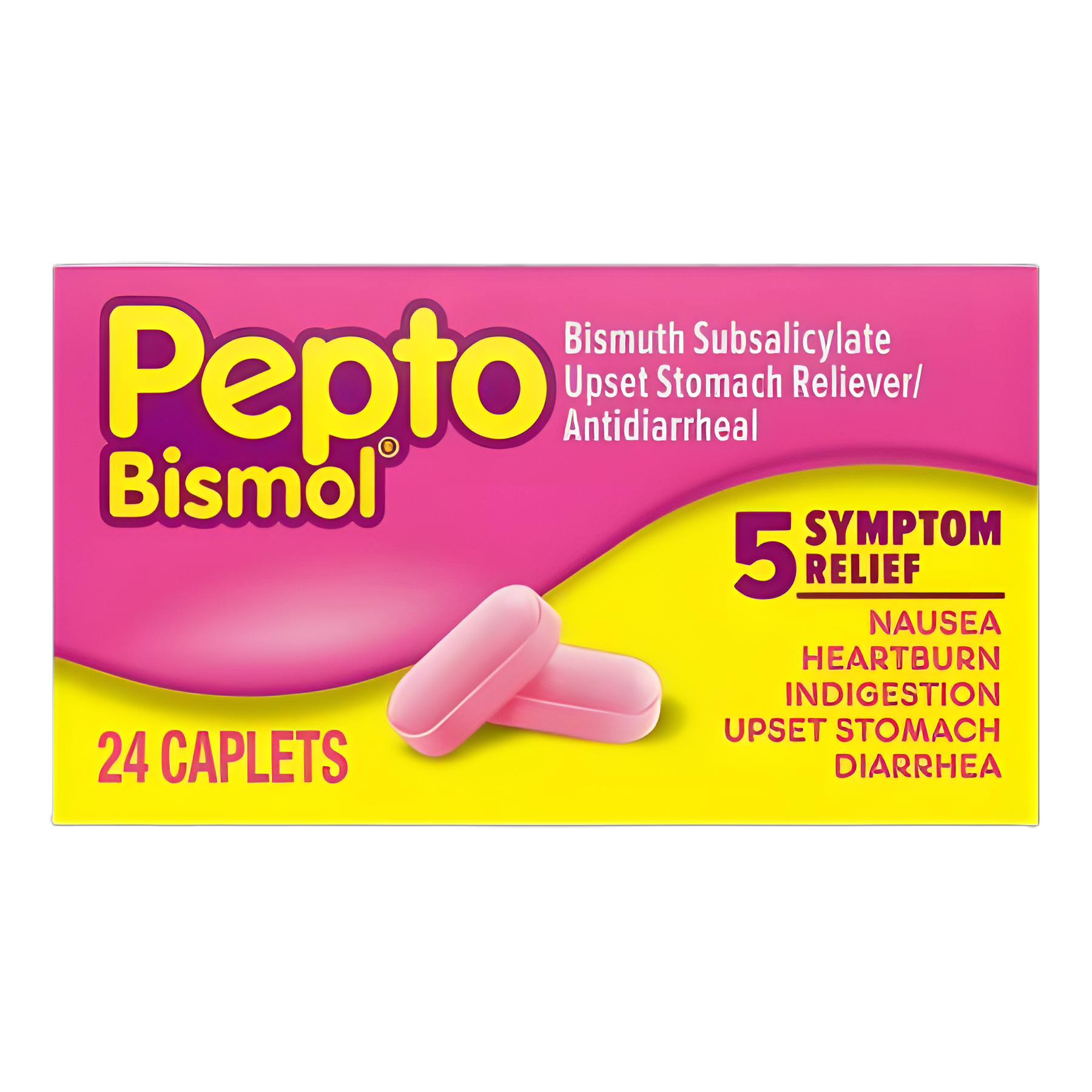 Pepto Bismol® Anti-Diarrheal Caplets, 24-Count Box - Procter & Gamble
