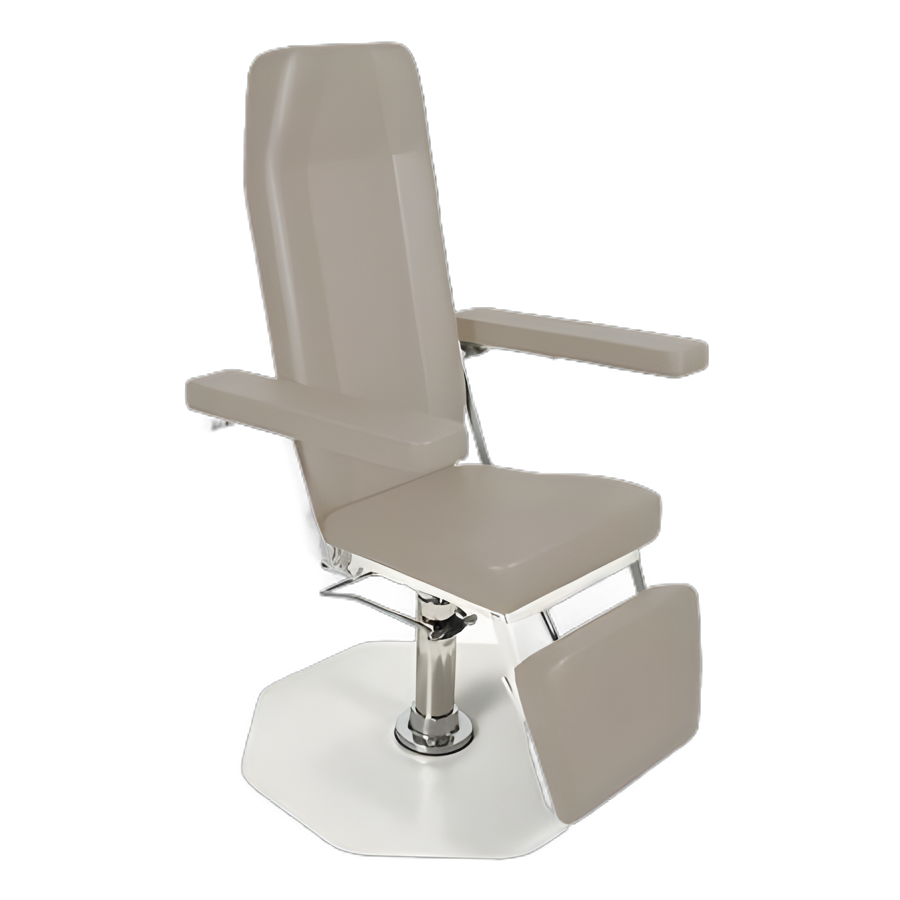 UMF Medical Model 8675 Blood Drawing Chair with Hinged Arms - Sand Gray