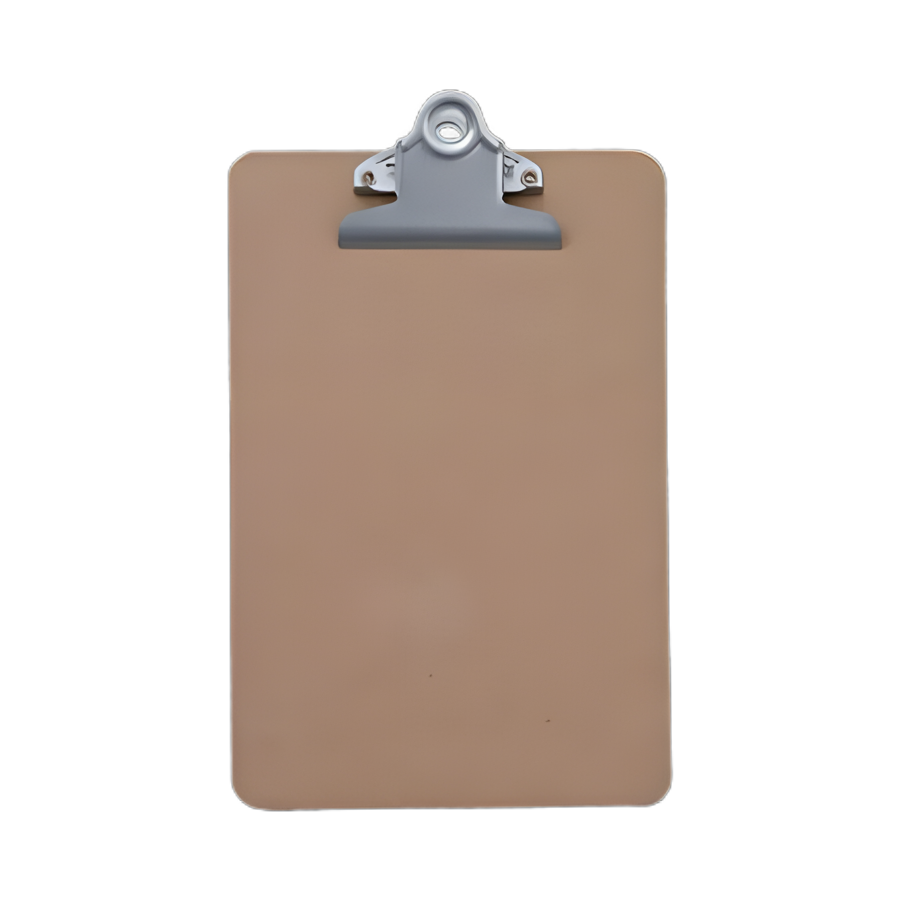 Hardboard Clipboard, 0.75" Clip Capacity, Holds 5 x 8 Sheets, Brown