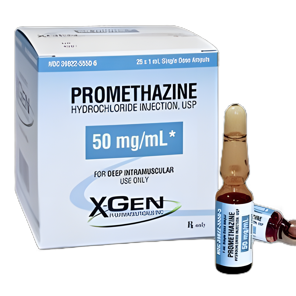 Promethazine HCl 50 mg/mL Injection Ampule by X-Gen Pharmaceuticals - 1 mL