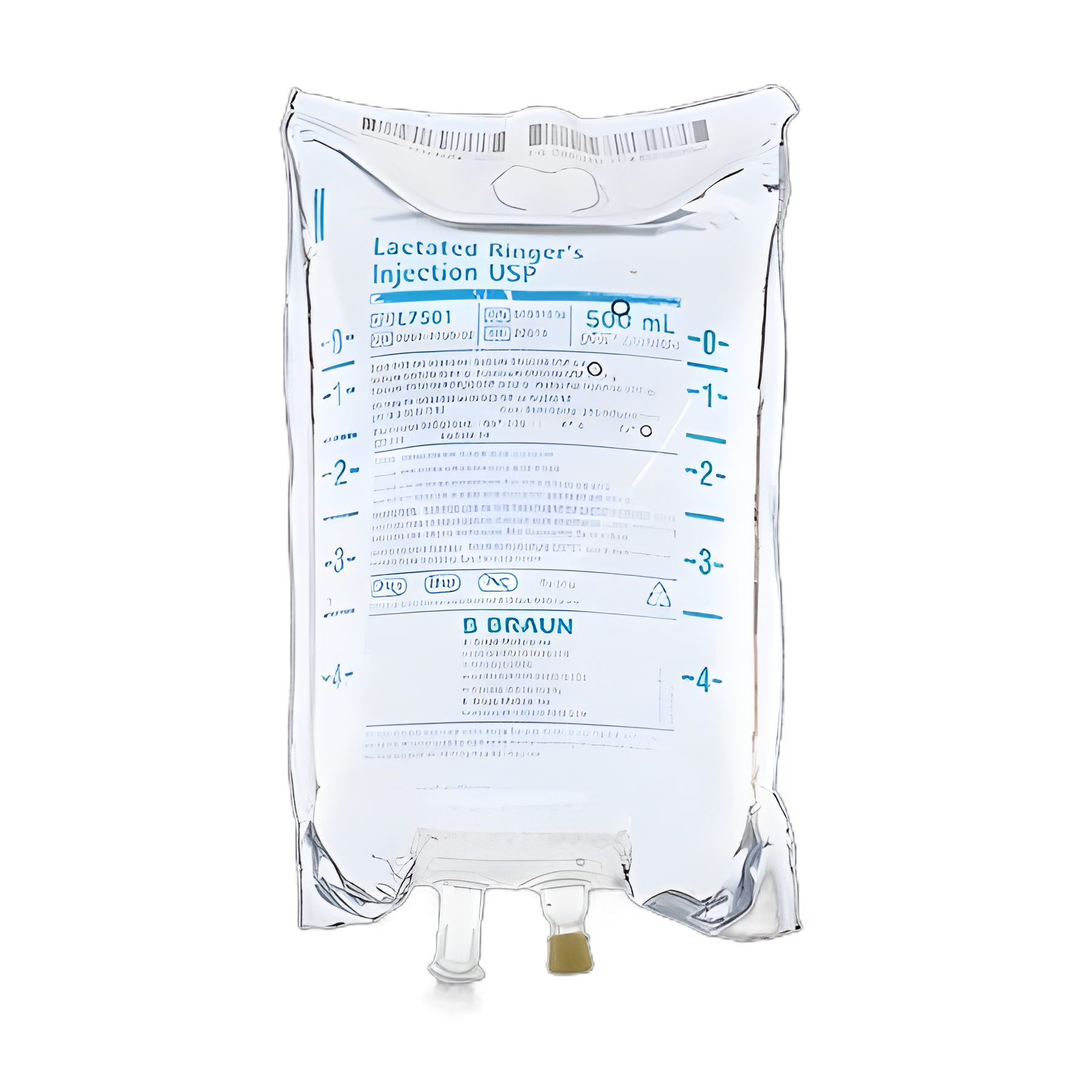 Replacement Preparation Lactated Ringer's Solution IV Solution Flexible Bag 500 mL - L7501