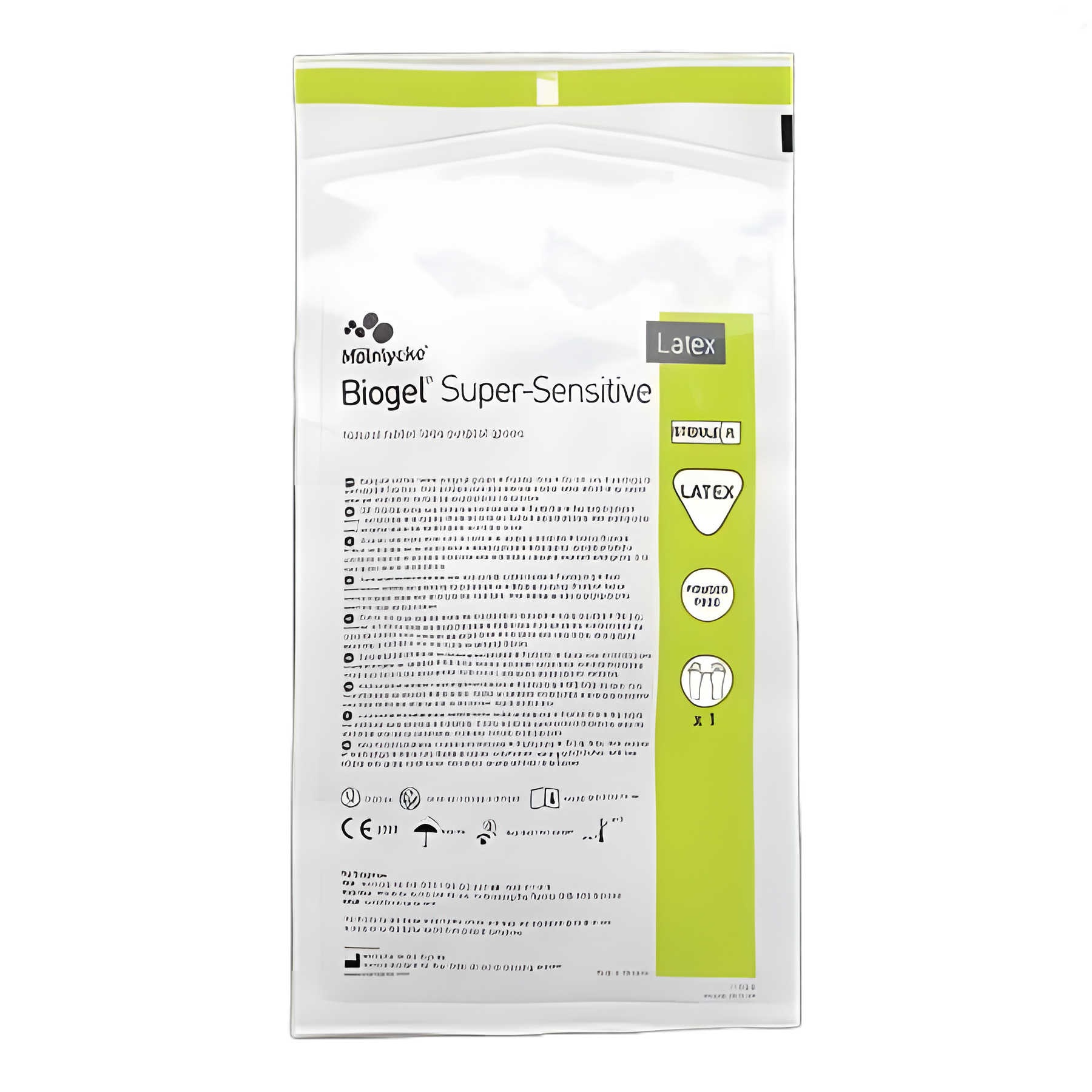 Surgical Glove Biogel® Super-Sensitive™ Size 8 Sterile Latex Standard Cuff Length Micro-Textured Straw Not Chemo Approved