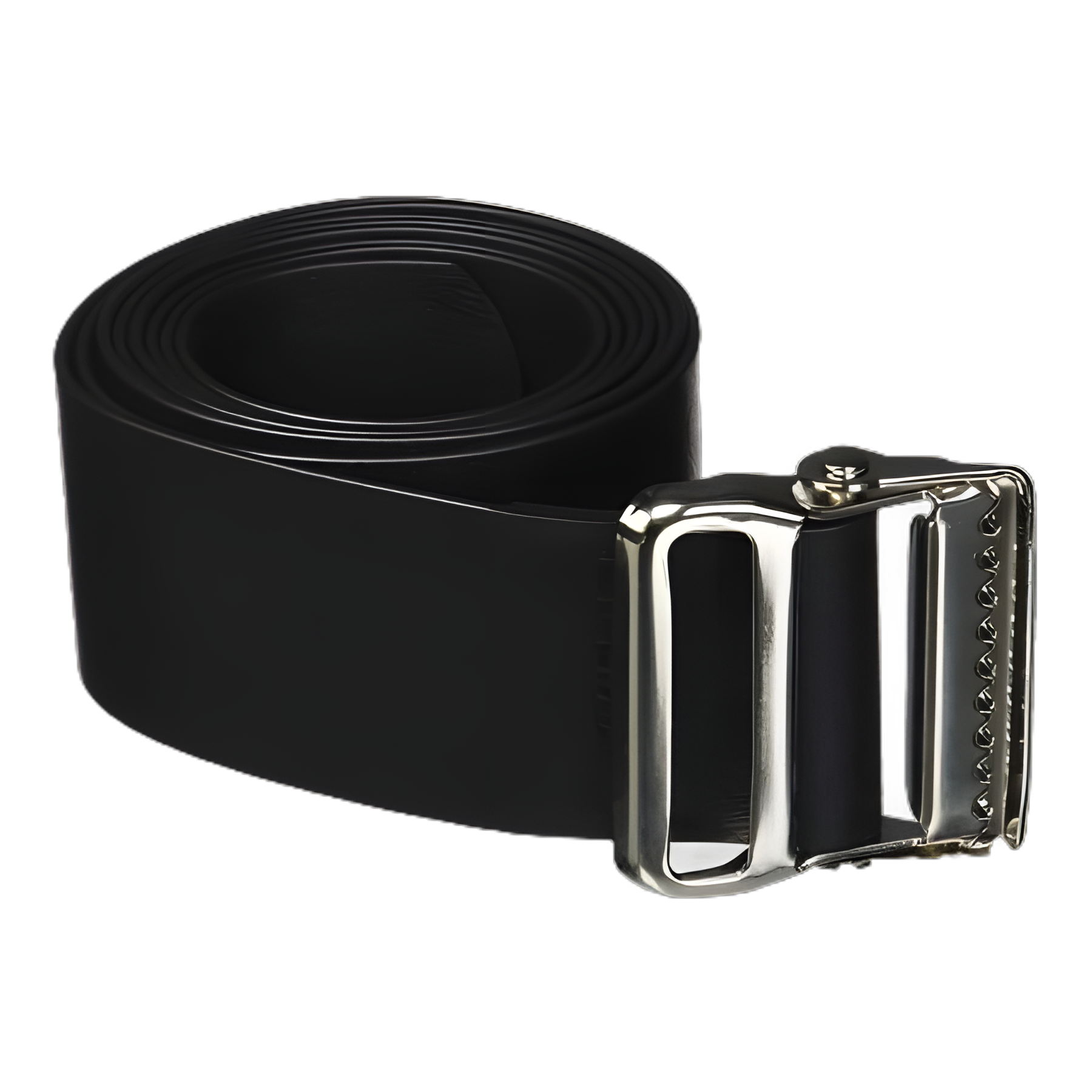Gait Belt Easi-Care 72 Inch Length Black Vinyl Coated Webbing