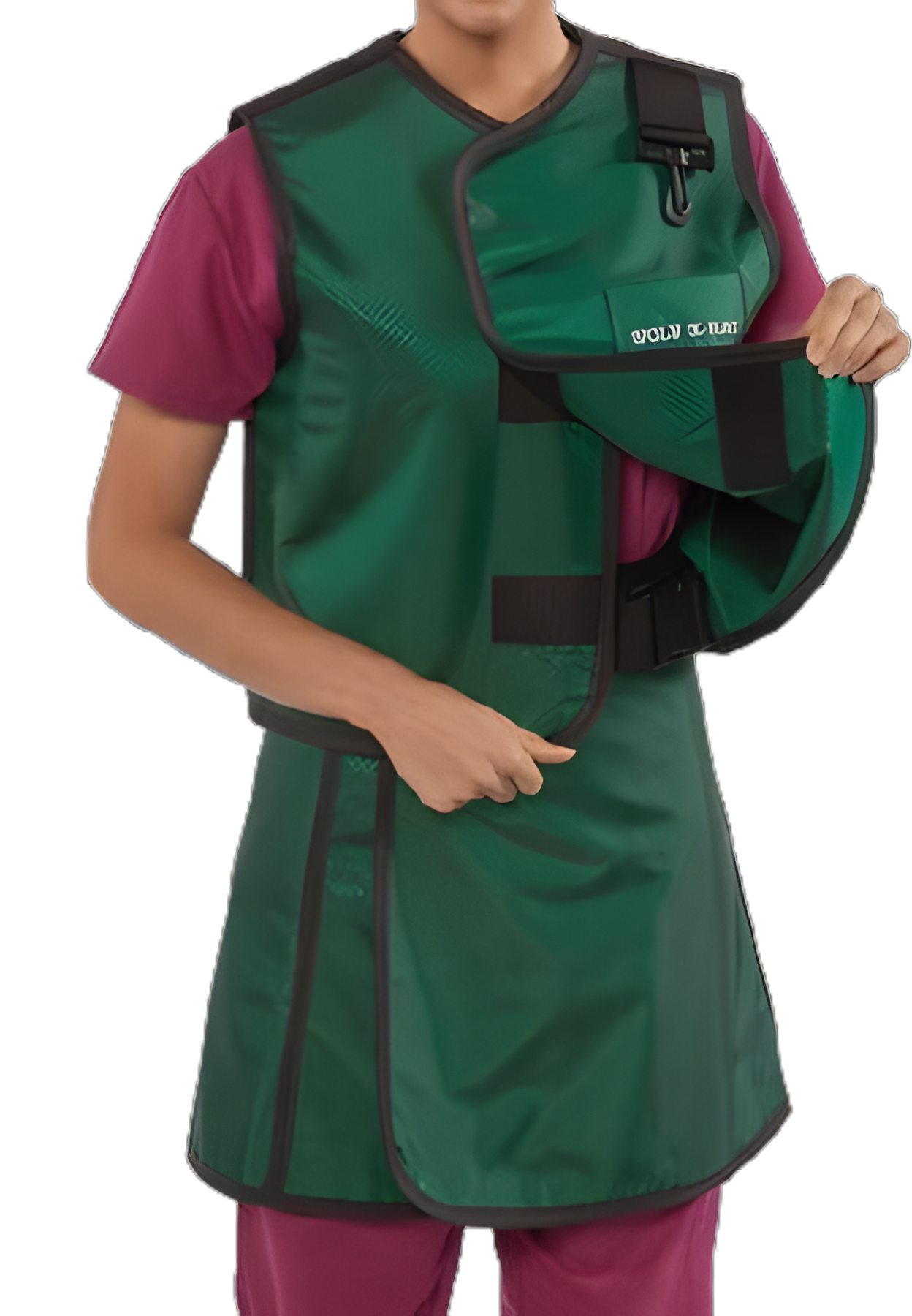 Wolf X-Ray Lead-Free X-Ray Vest - Small Red Wraparound Style