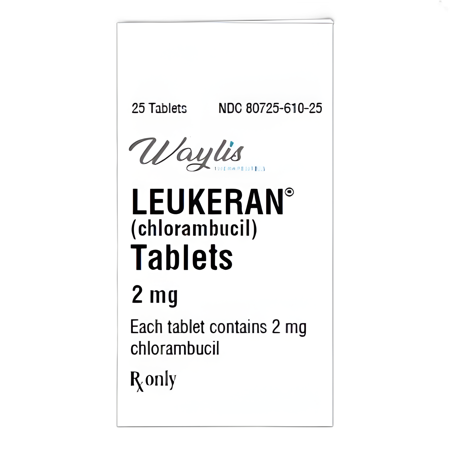 LEUKERAN® Chlorambucil 2 mg Tablet Bottle 25 Tablets