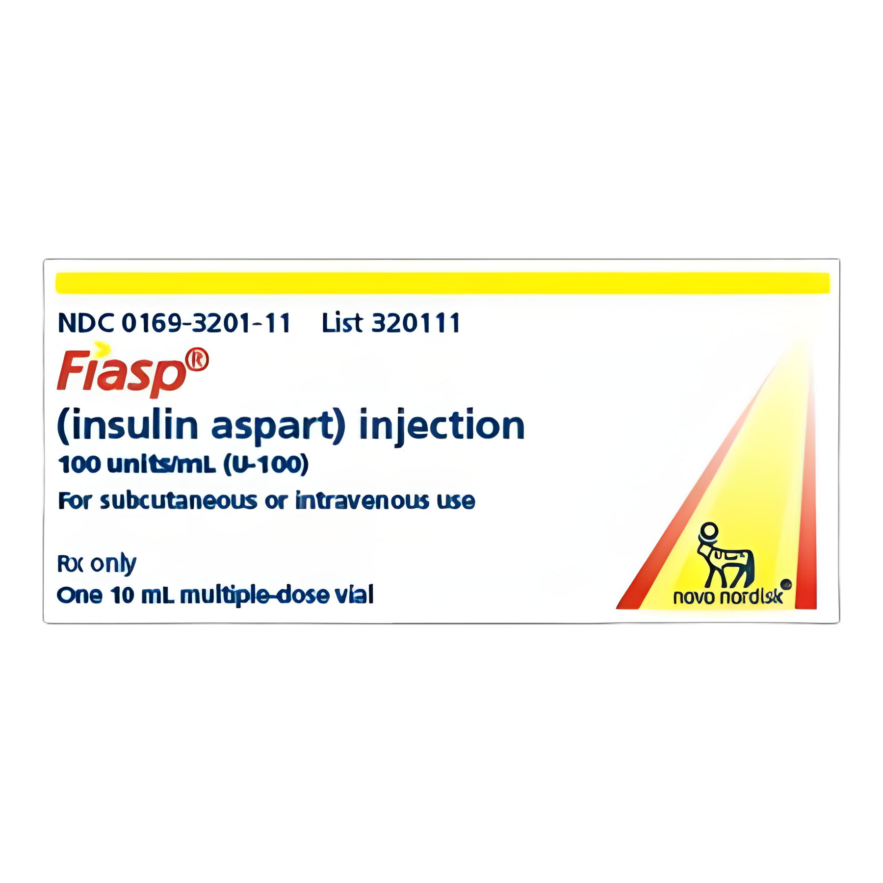 Fiasp® Insulin Aspart 100 U/mL Injection - 10 mL Multiple-Dose Vial