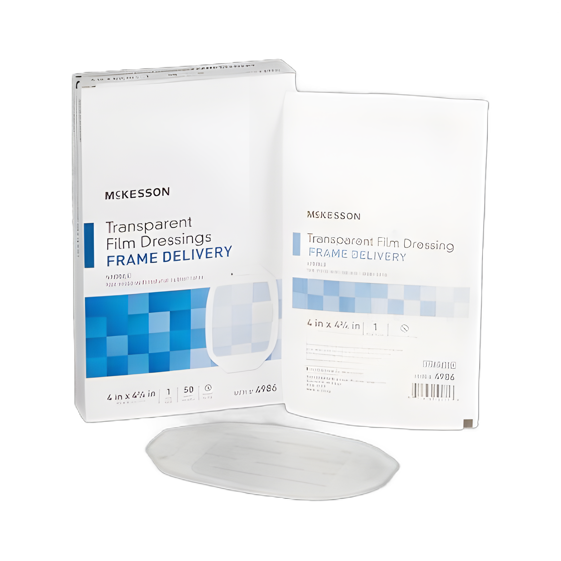 Transparent Film Dressing McKesson 4 X 4-3/4 Inch Frame Style Delivery Octagon Sterile