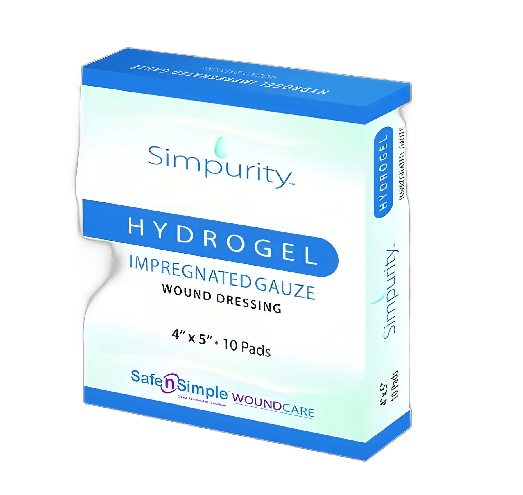 Simpurity HydroGel Impregnated Gauze Wound Dressing 2x2 Inch, Sterile