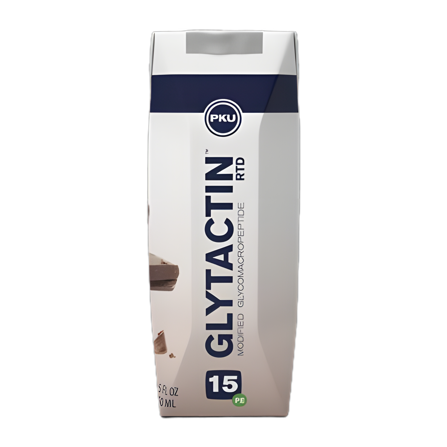 Glytactin RTD 15 Chocolate Liquid for PKU Management - 8.5 oz Carton