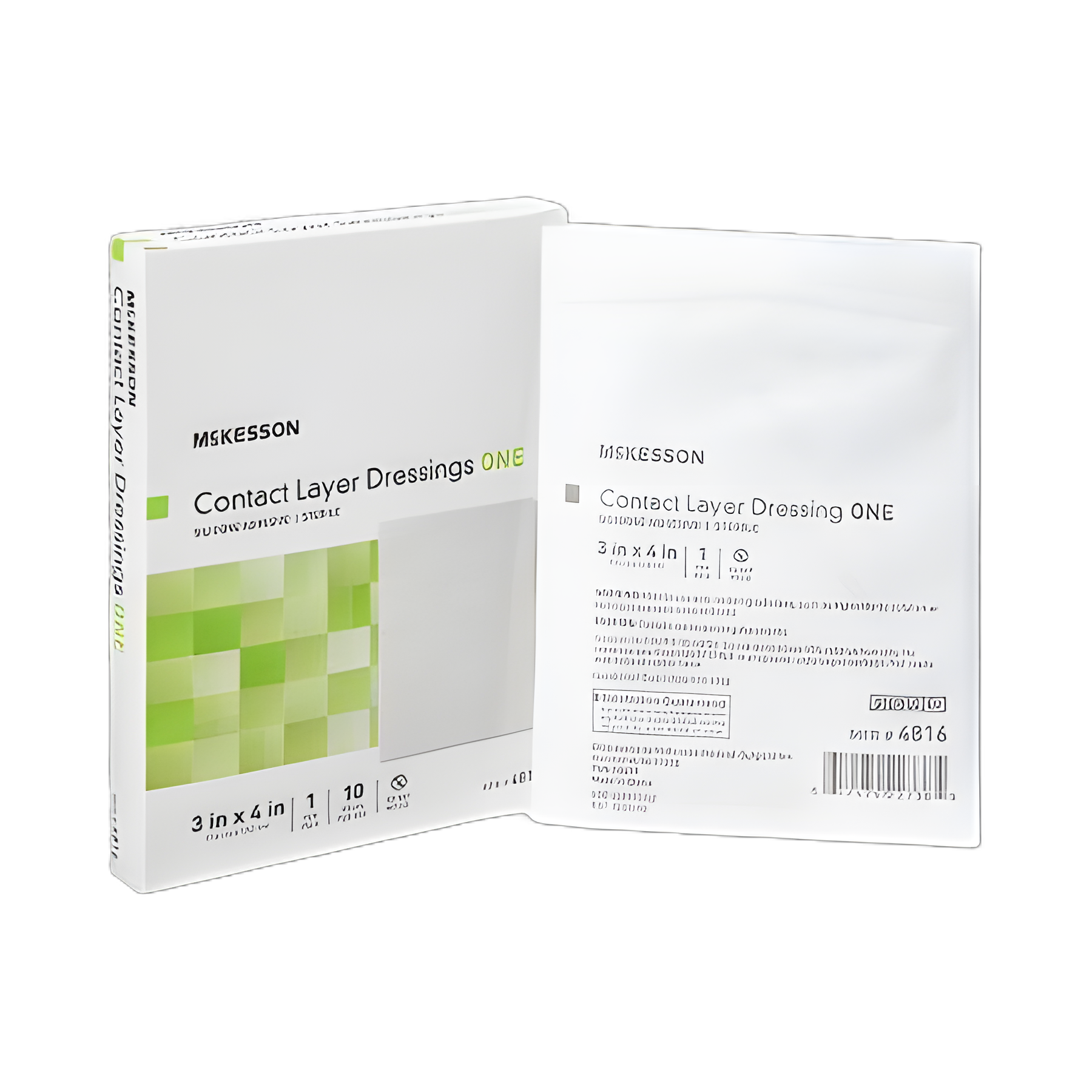 McKesson 3x4 Inch Silicone Wound Contact Layer Dressing, Sterile