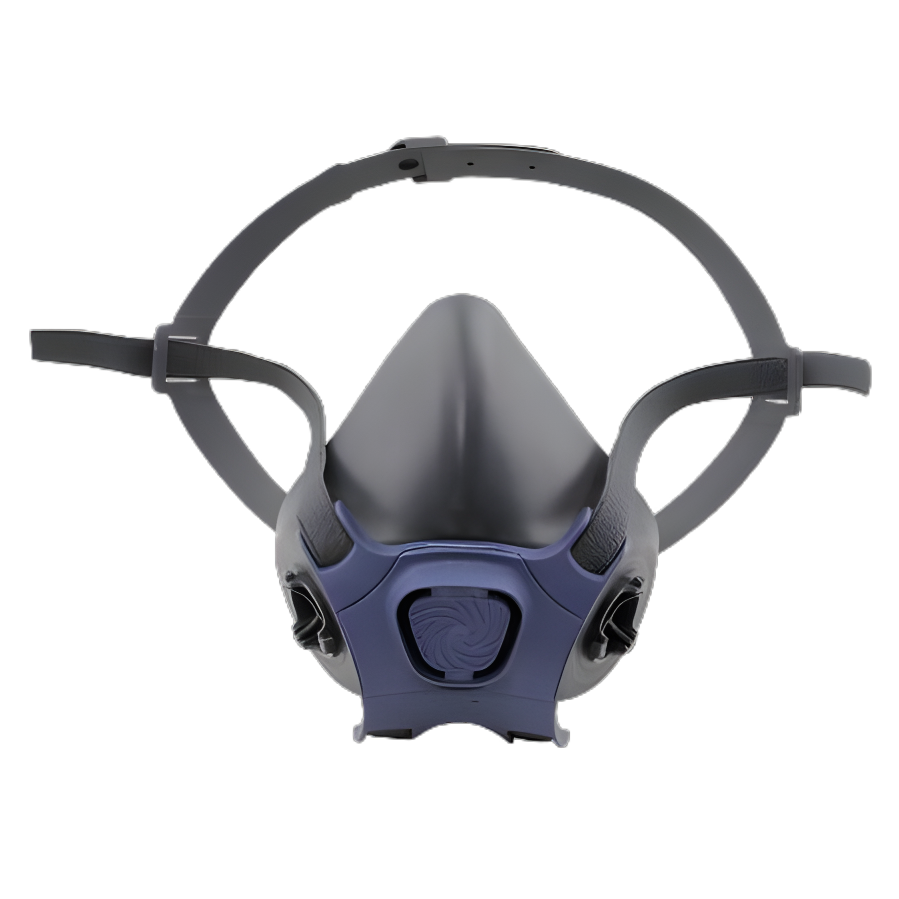 7000 Series Reusable Respirator Industrial Half Face Adjustable Head Strap Large Gray