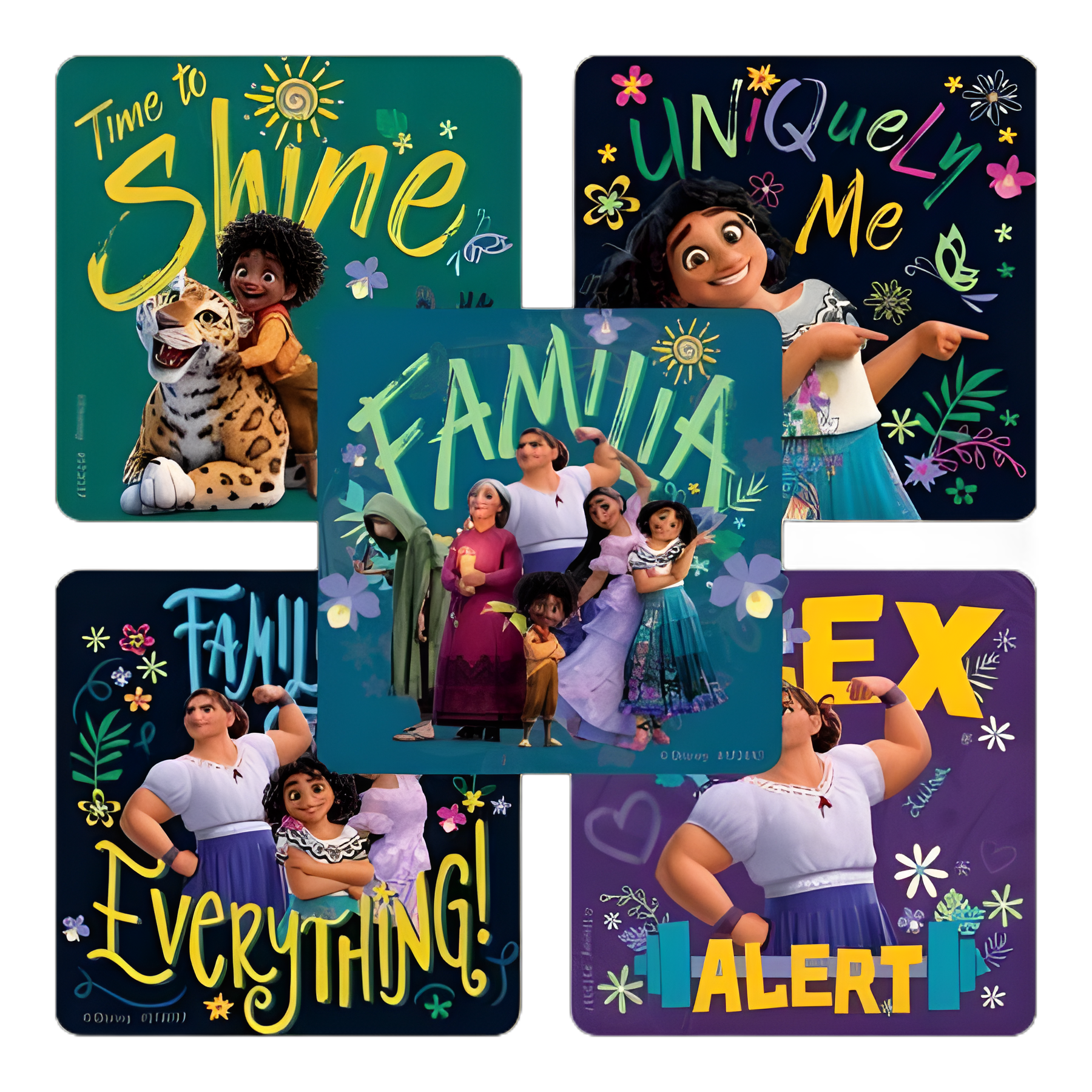 SmileMakers® 100 per Box Encanto Familia Sticker 2-1/2 Inch