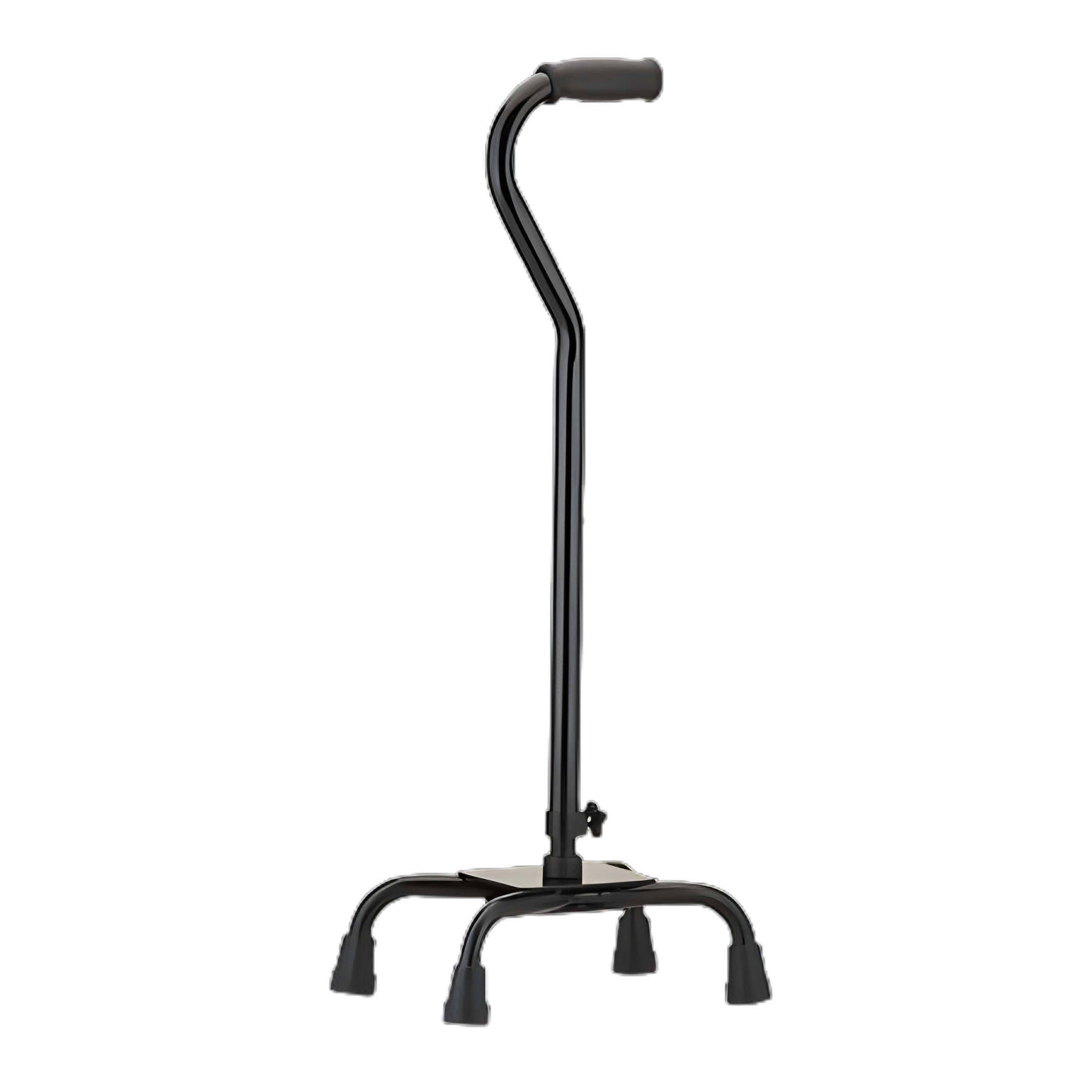 Large Base Quad Cane Nova Aluminum 30 to 39 Inch Height Black