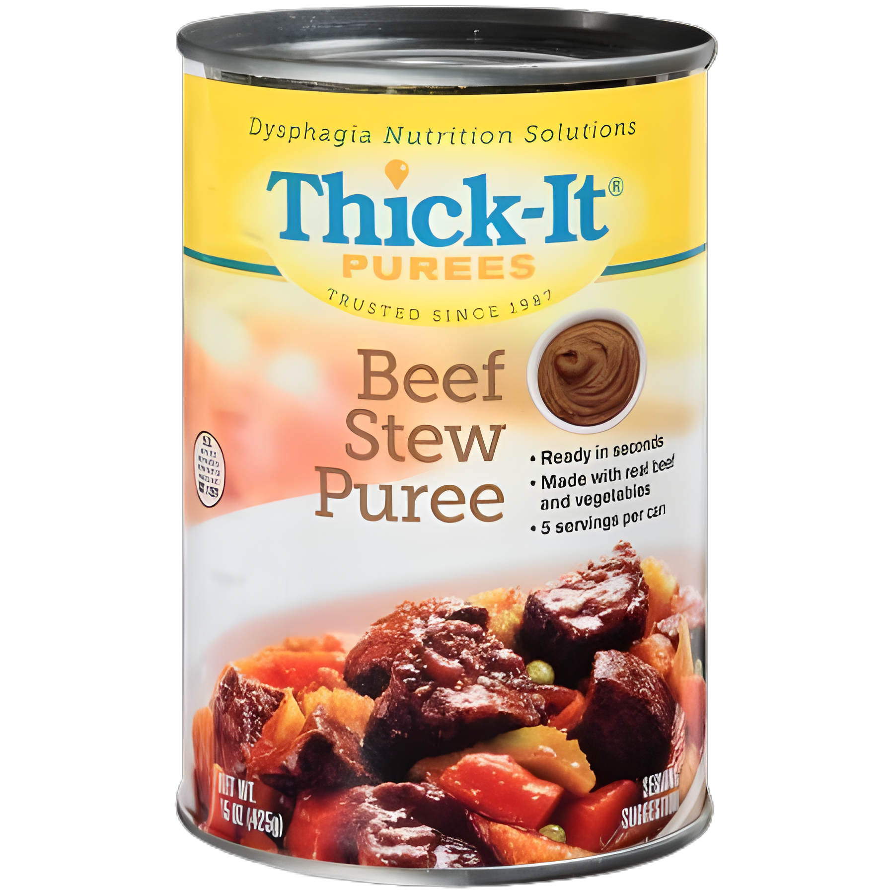 Thickened Food Thick-It® 15 oz. Can Beef Stew Flavor Puree IDDSI Level 4 Extremely Thick/Pureed