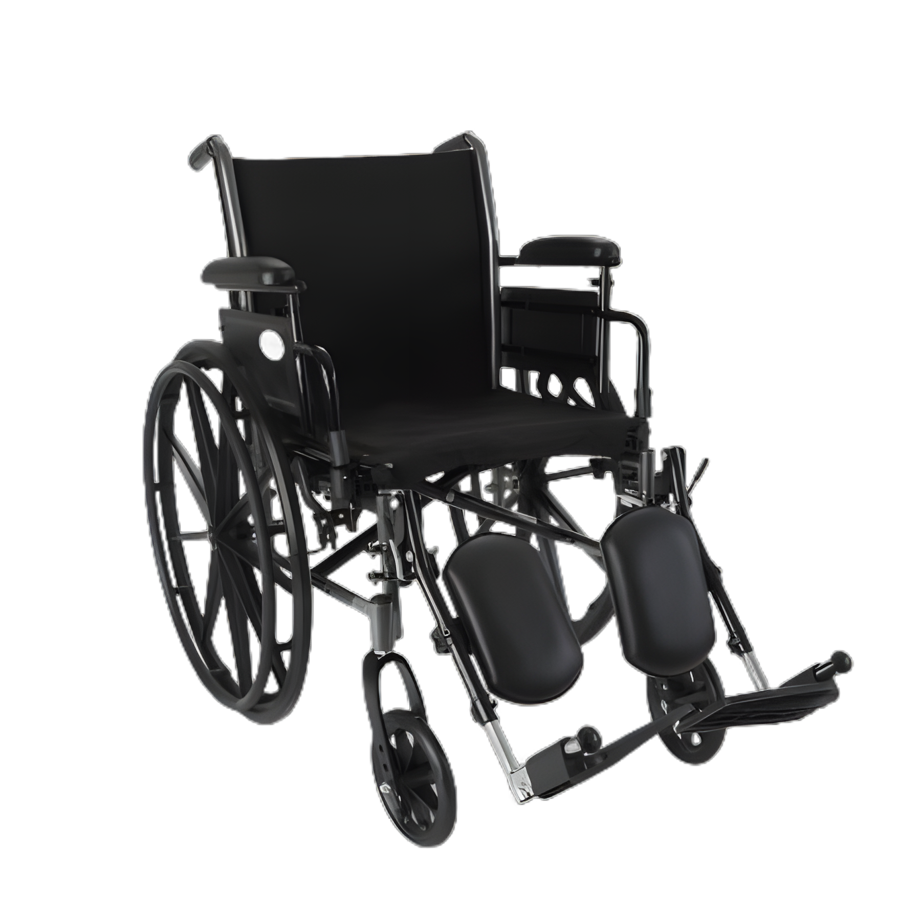 McKesson Lightweight Dual Axle Wheelchair - 18 Inch Seat, Elevating Legrest, Desk Length Arm, 300 lbs Capacity