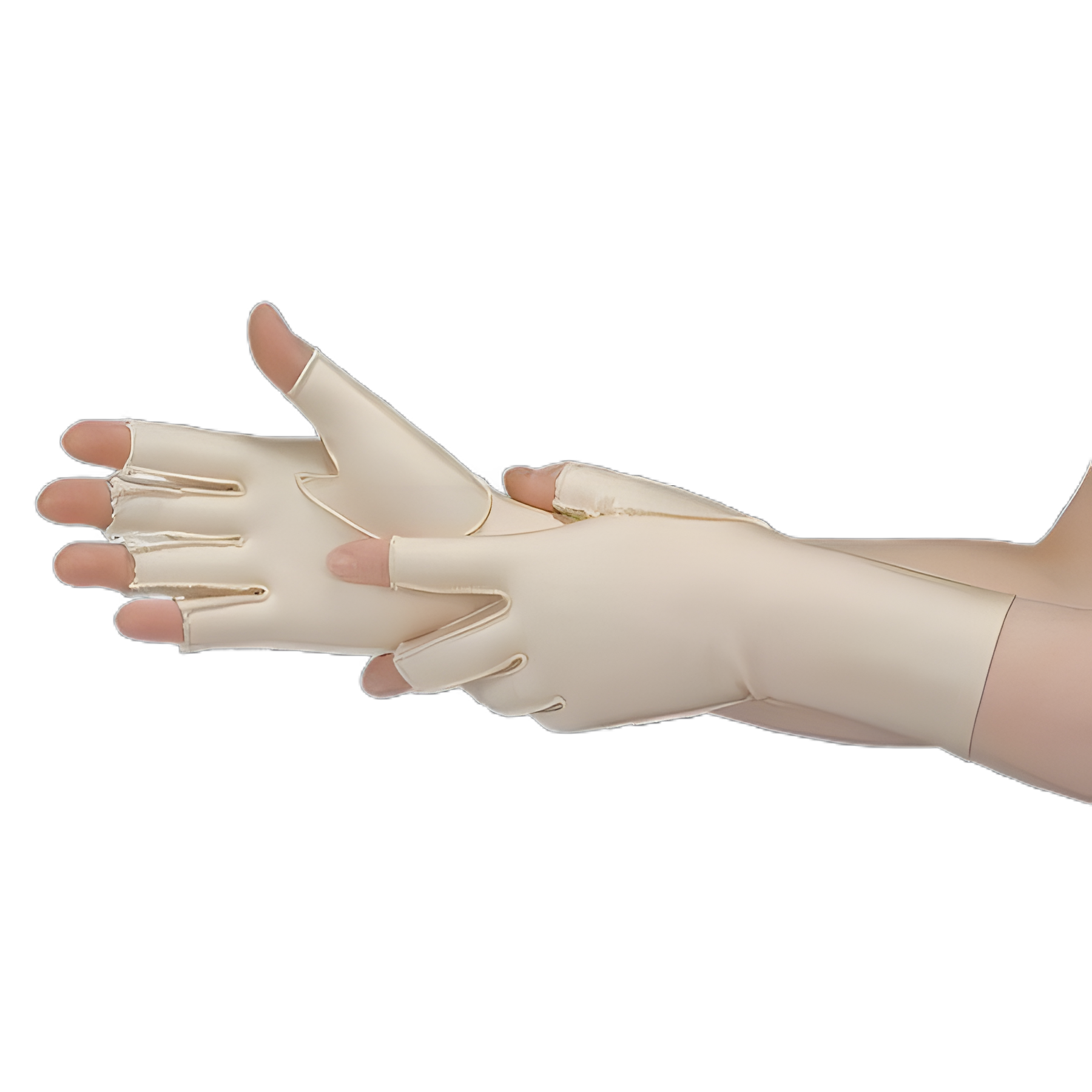 Compression Glove Gentle Compression Open Finger Small Wrist Length Right Hand Lycra® / Spandex