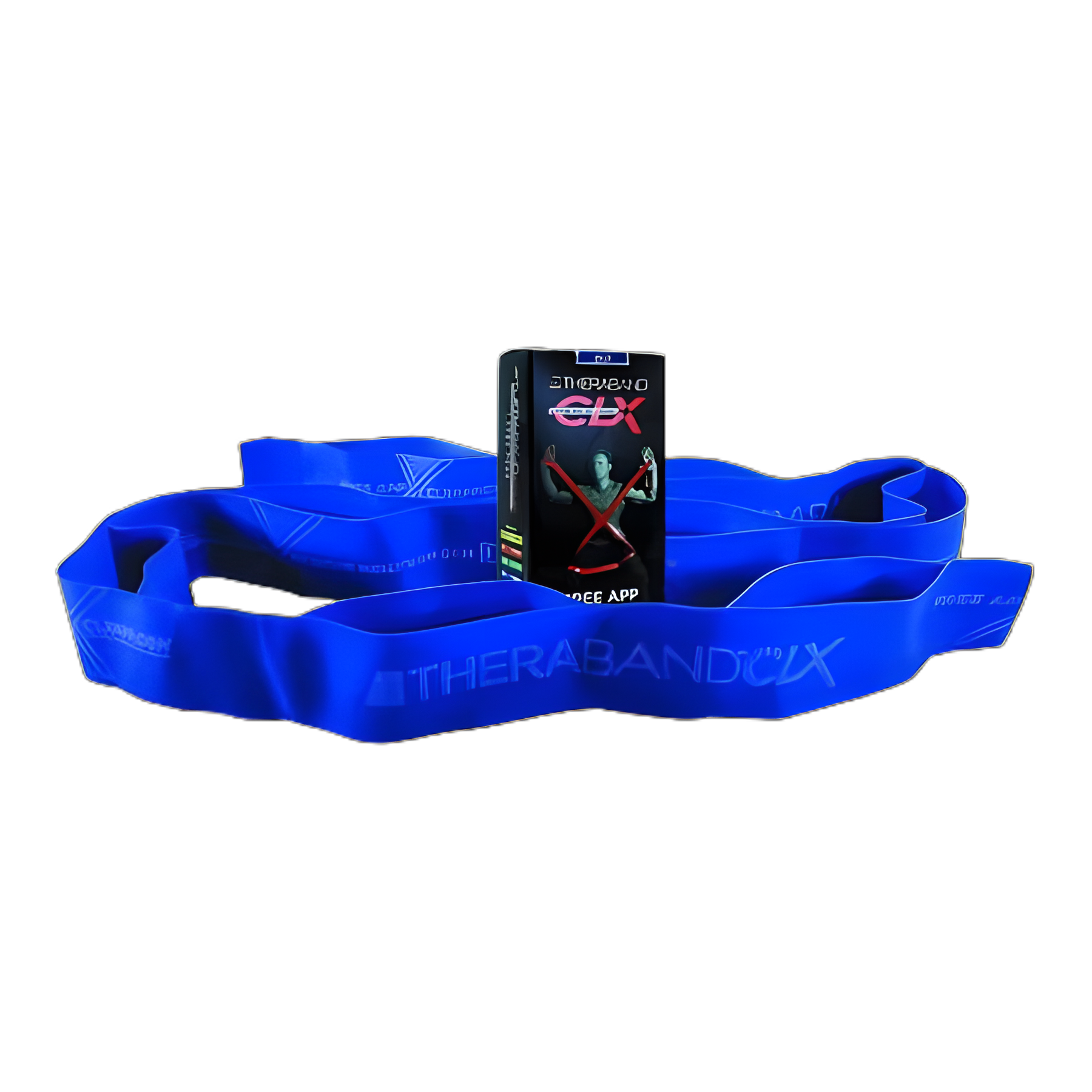 Exercise Resistance Band with Loops TheraBand® CLX™ Blue 4 Inch X 5 Foot X-Heavy Resistance
