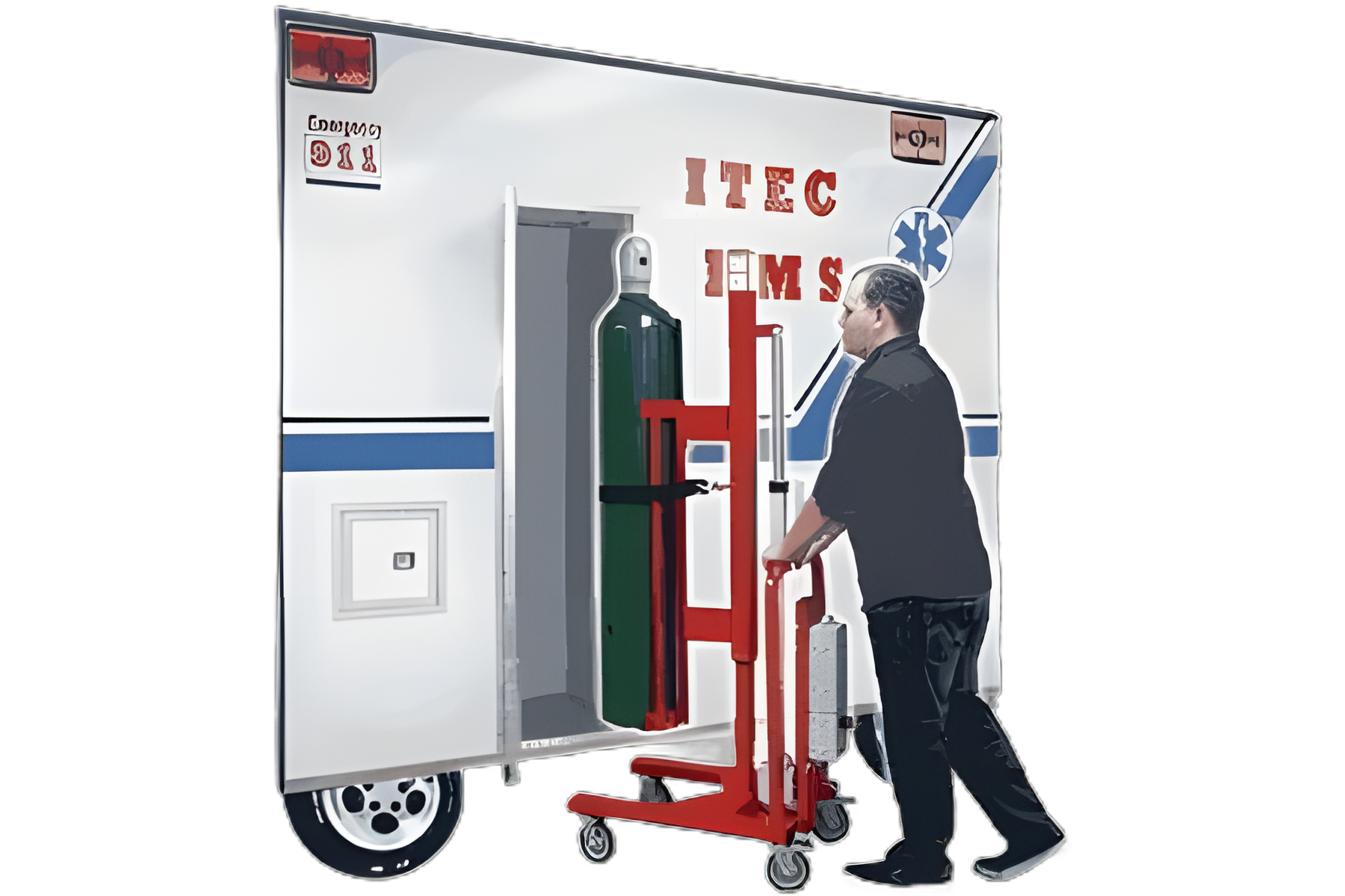 Itec EMS Cylinder Tank Lift for Respiratory Equipment